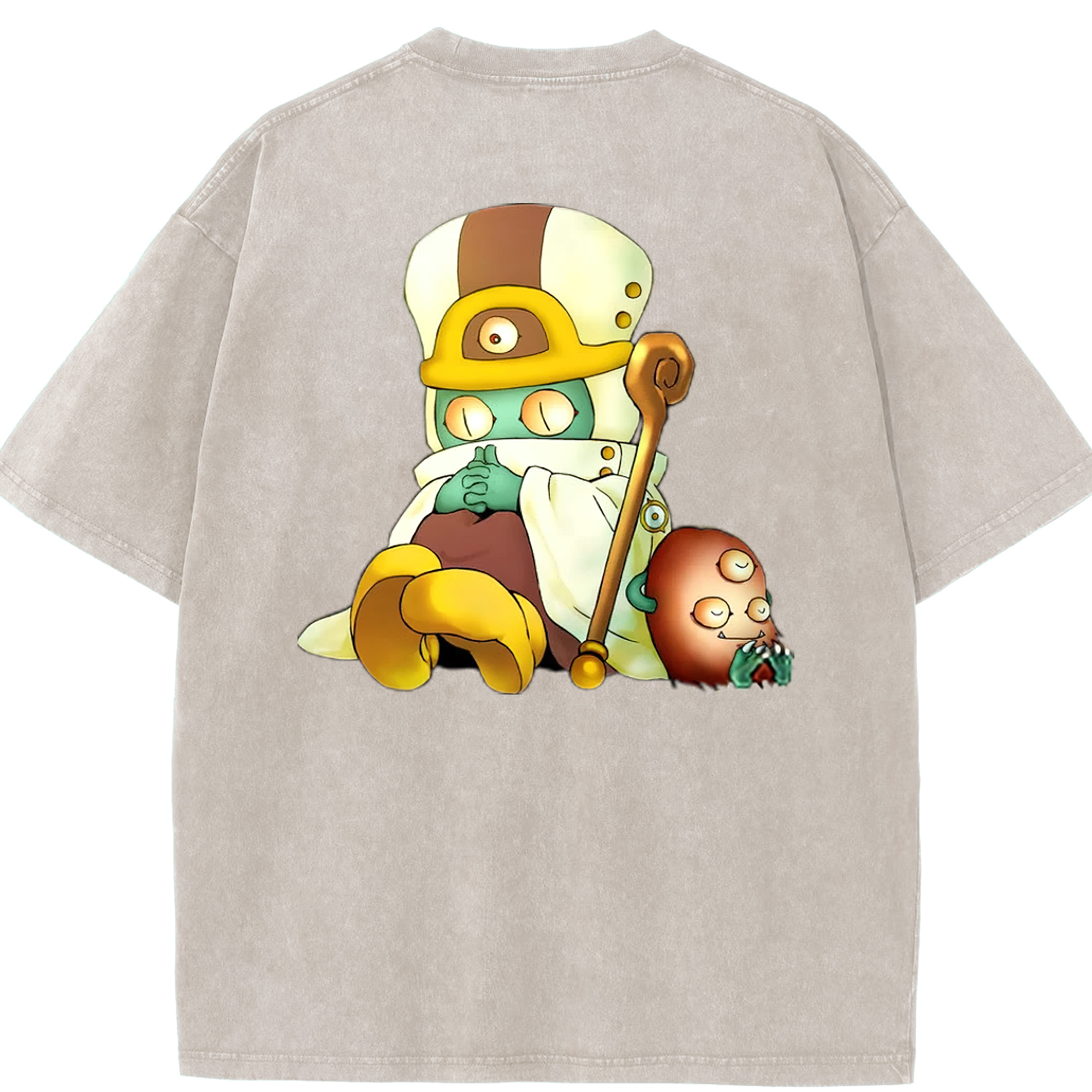 （画像用） 遊☆戯☆王 Yu-Gi-Oh! 綿100% ヴィンテージ風 半袖Tシャツ（背面プリント）