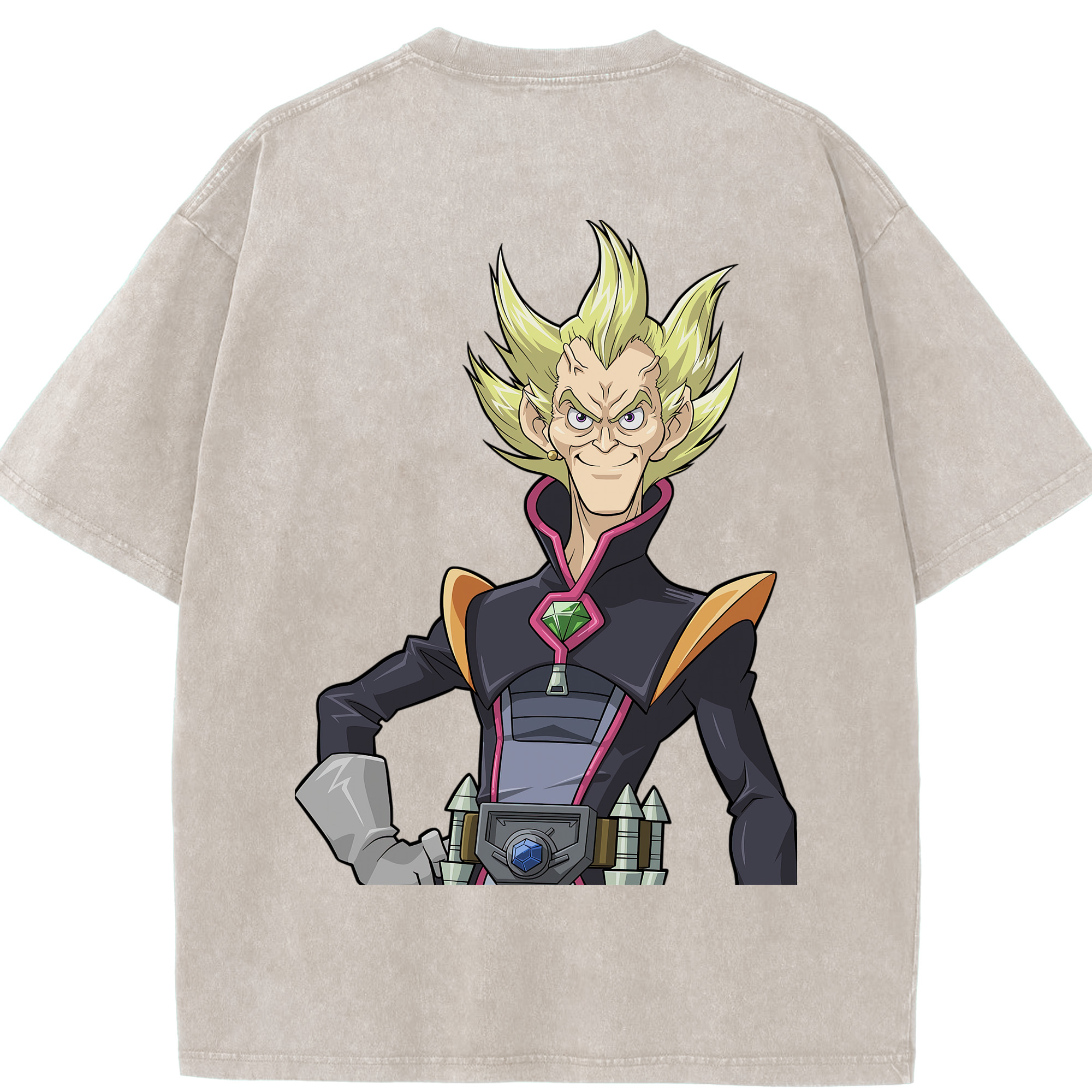（画像用） 遊☆戯☆王 Yu-Gi-Oh! 綿100% ヴィンテージ風 半袖Tシャツ（背面プリント）