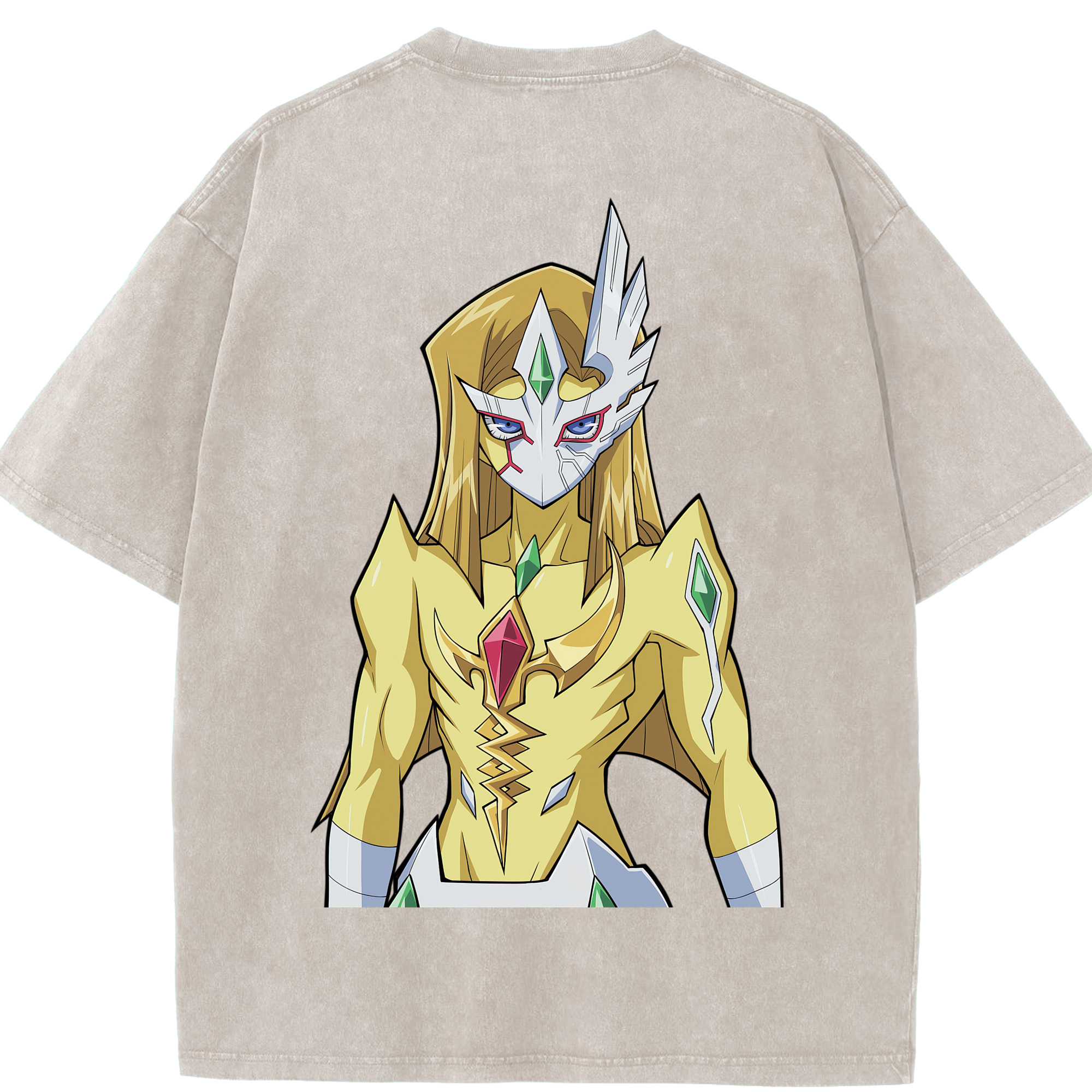 （画像用） 遊☆戯☆王 Yu-Gi-Oh! 綿100% ヴィンテージ風 半袖Tシャツ（背面プリント）