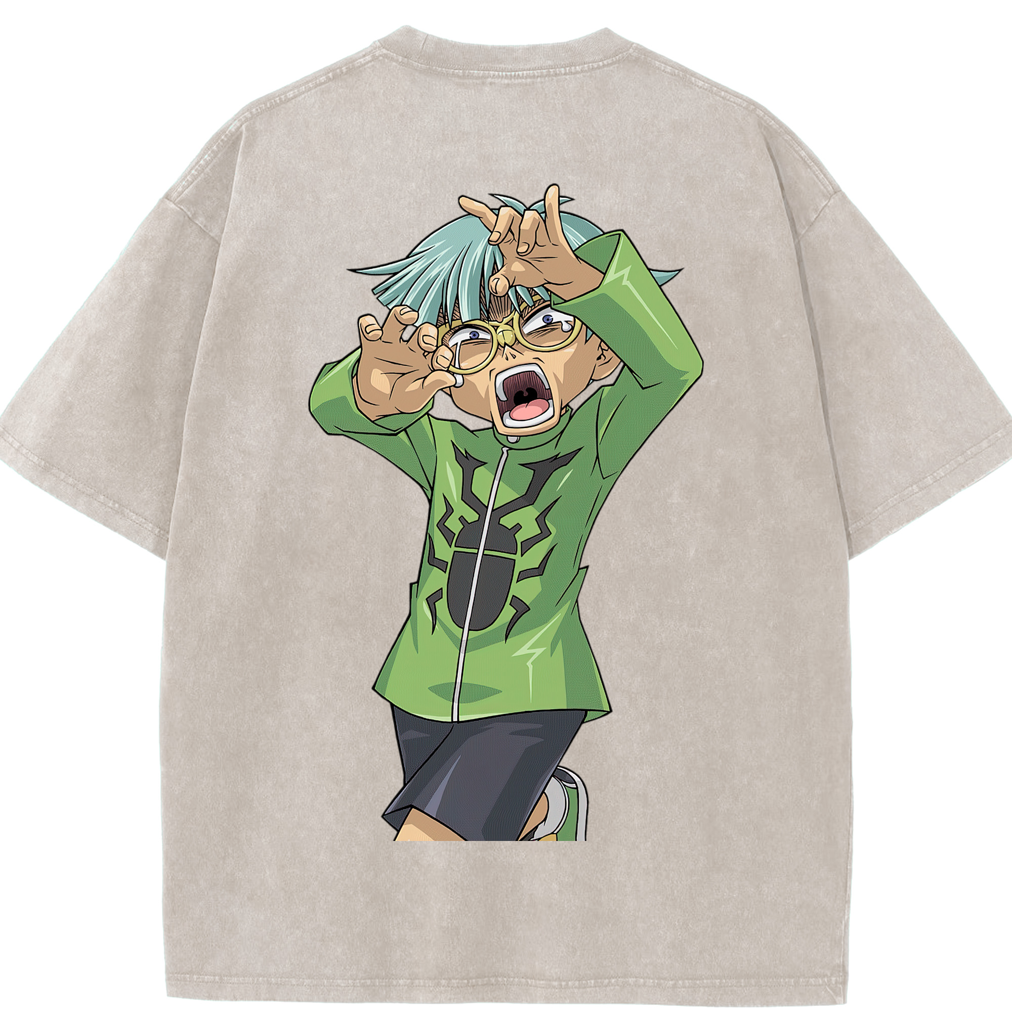 （画像用） 遊☆戯☆王 Yu-Gi-Oh! 綿100% ヴィンテージ風 半袖Tシャツ（背面プリント）