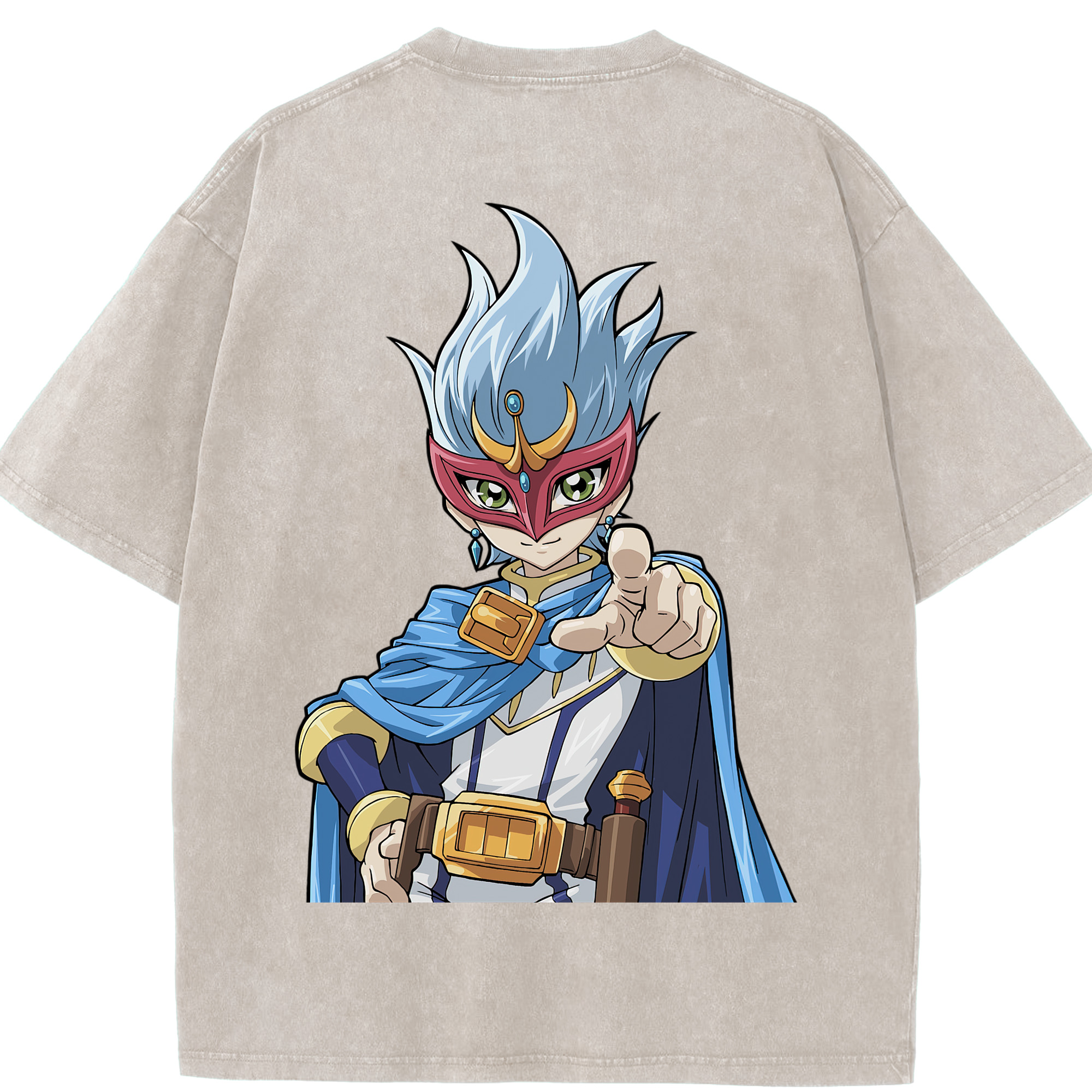 （画像用） 遊☆戯☆王 Yu-Gi-Oh! 綿100% ヴィンテージ風 半袖Tシャツ（背面プリント）