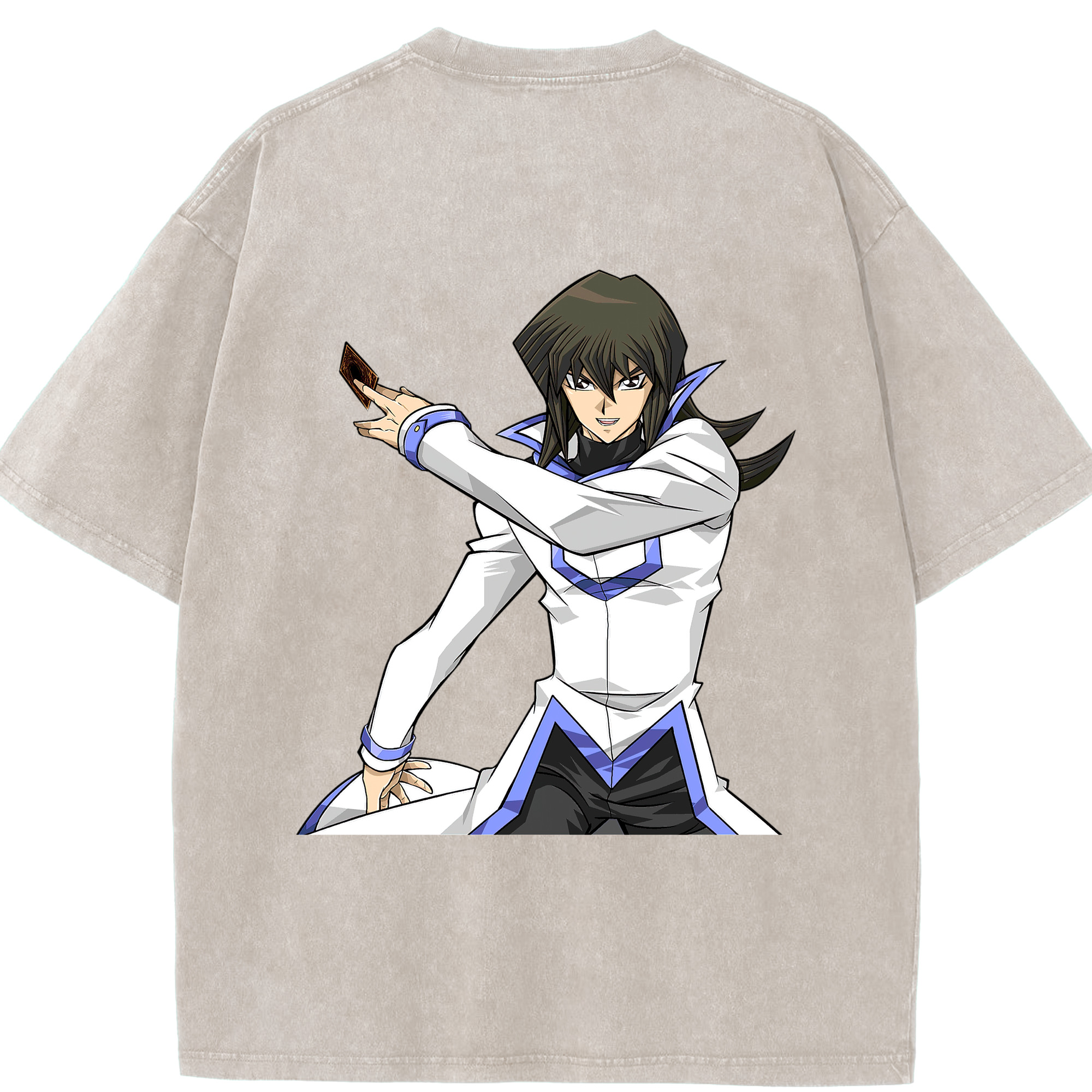 （画像用） 遊☆戯☆王 Yu-Gi-Oh! 綿100% ヴィンテージ風 半袖Tシャツ（背面プリント）