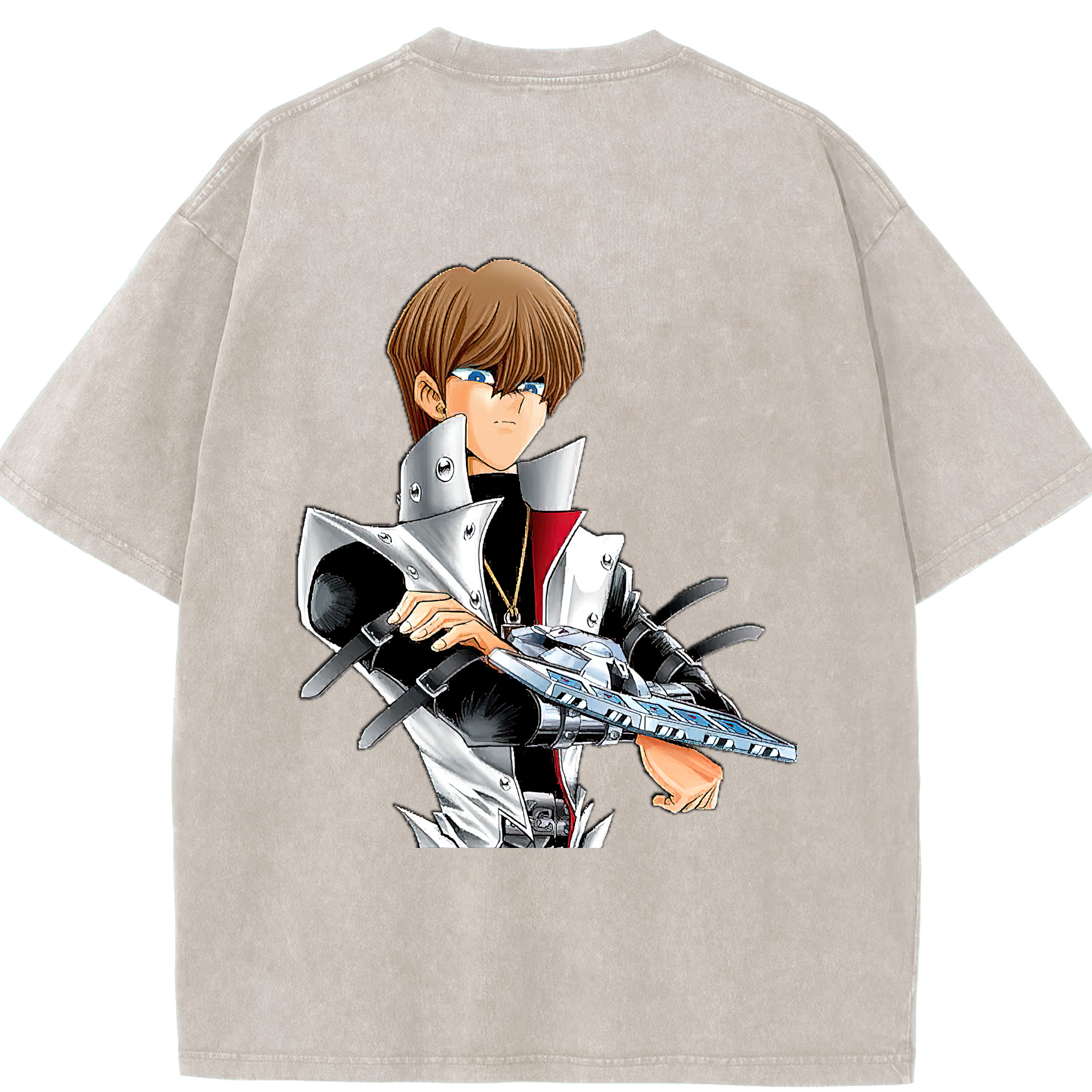 （画像用） 遊☆戯☆王 Yu-Gi-Oh! 綿100% ヴィンテージ風 半袖Tシャツ（背面プリント）
