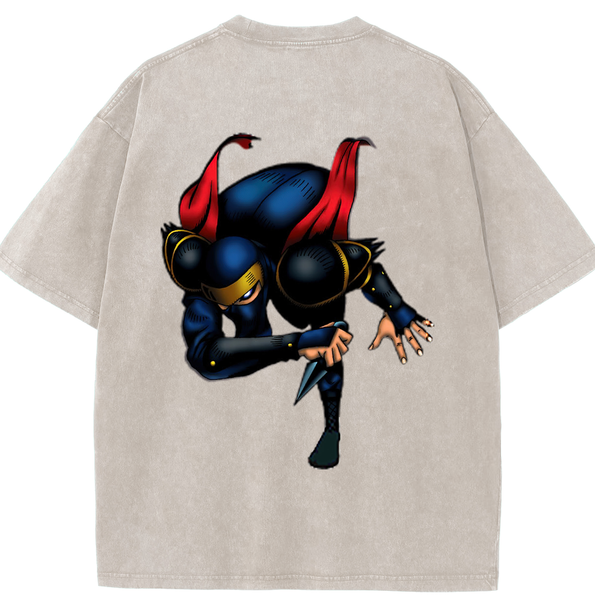 （画像用） 遊☆戯☆王 Yu-Gi-Oh! 綿100% ヴィンテージ風 半袖Tシャツ（背面プリント）