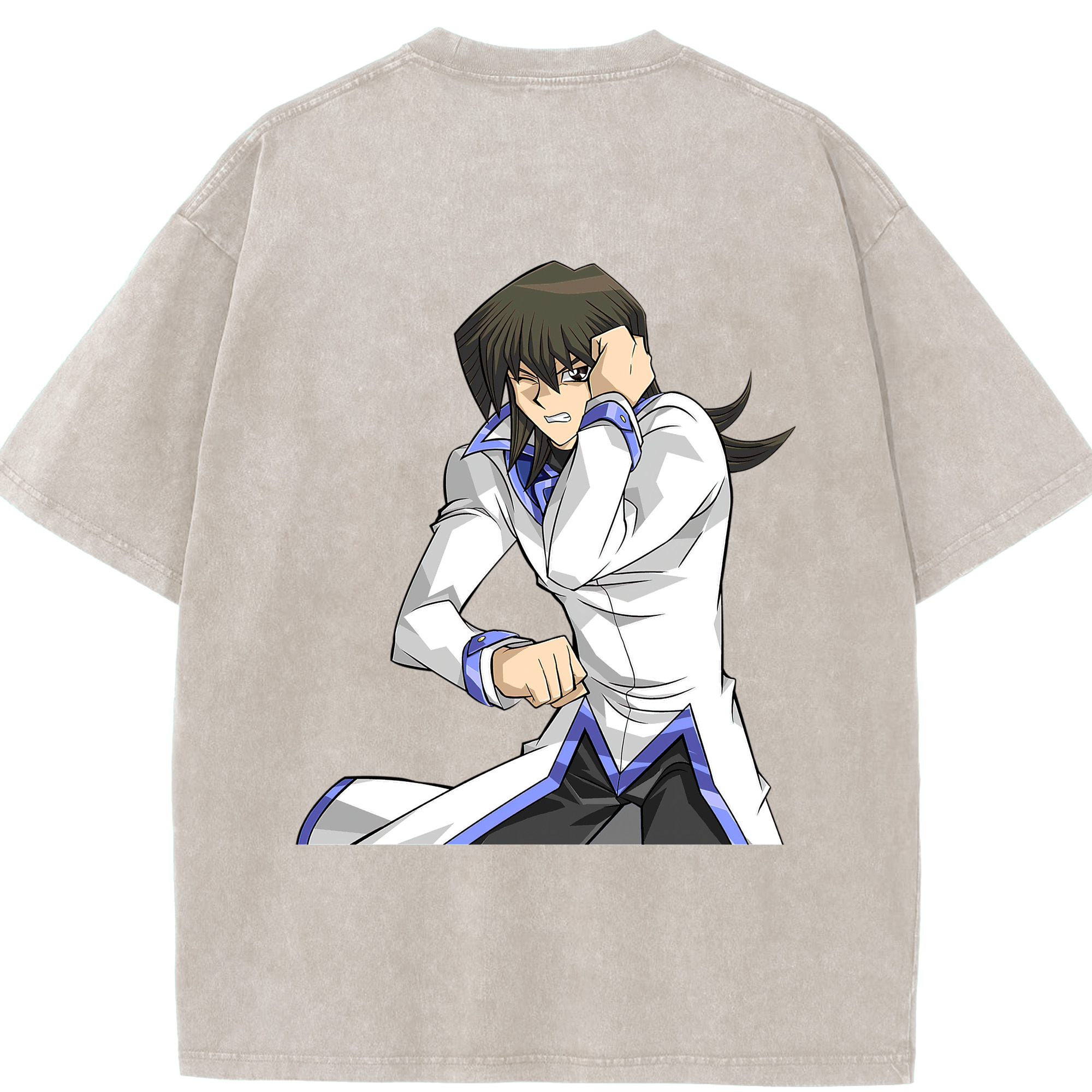 （画像用） 遊☆戯☆王 Yu-Gi-Oh! 綿100% ヴィンテージ風 半袖Tシャツ（背面プリント）