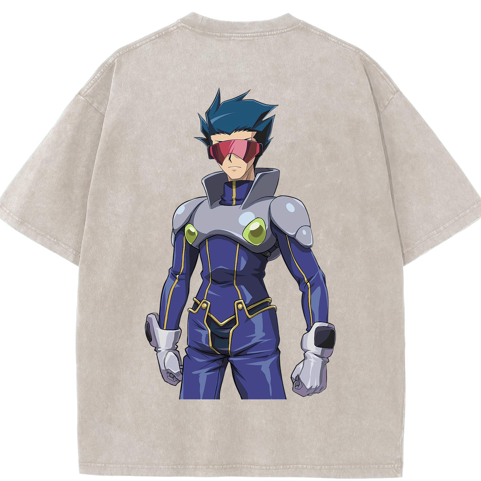（画像用） 遊☆戯☆王 Yu-Gi-Oh! 綿100% ヴィンテージ風 半袖Tシャツ（背面プリント）