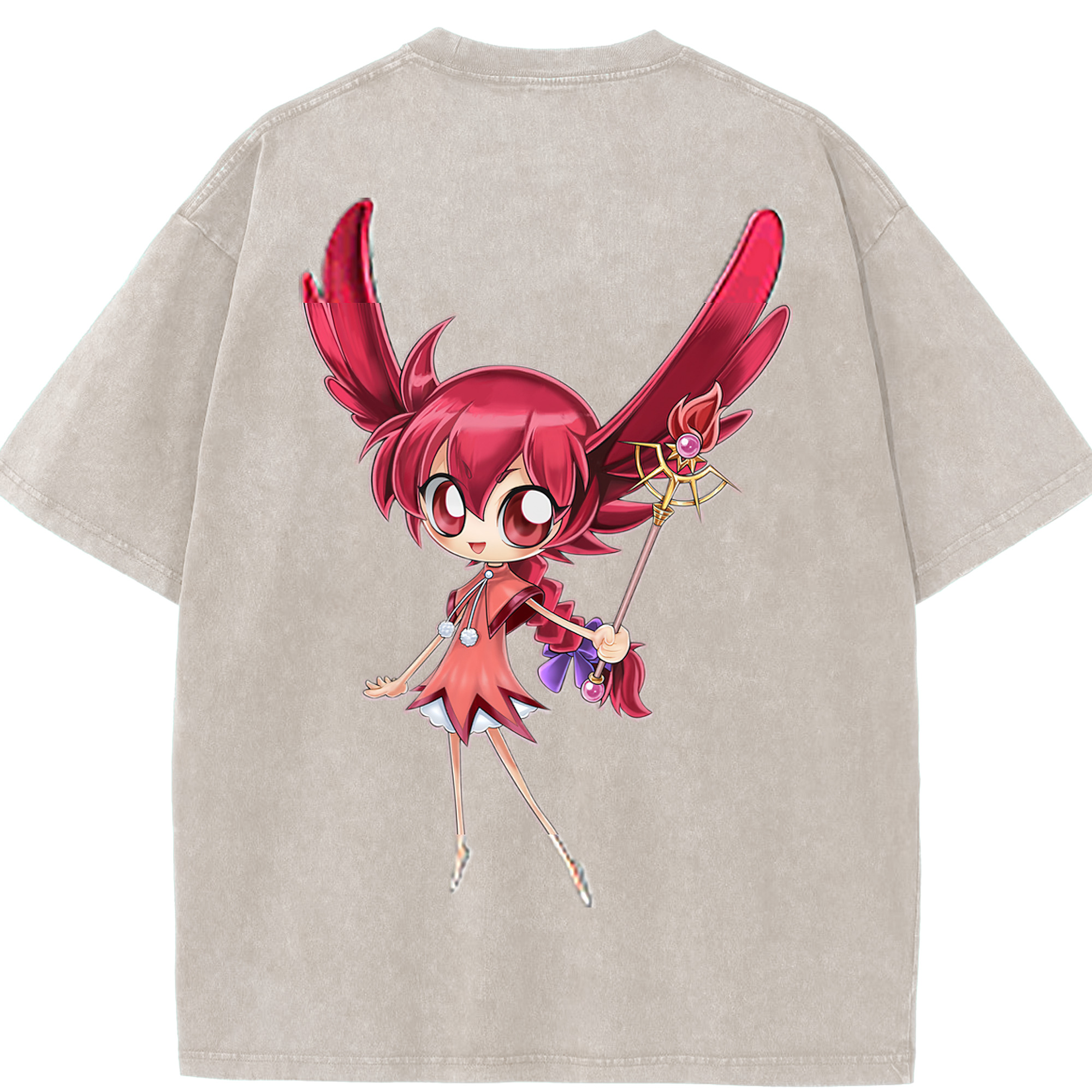 （画像用） 遊☆戯☆王 Yu-Gi-Oh! 綿100% ヴィンテージ風 半袖Tシャツ（背面プリント）