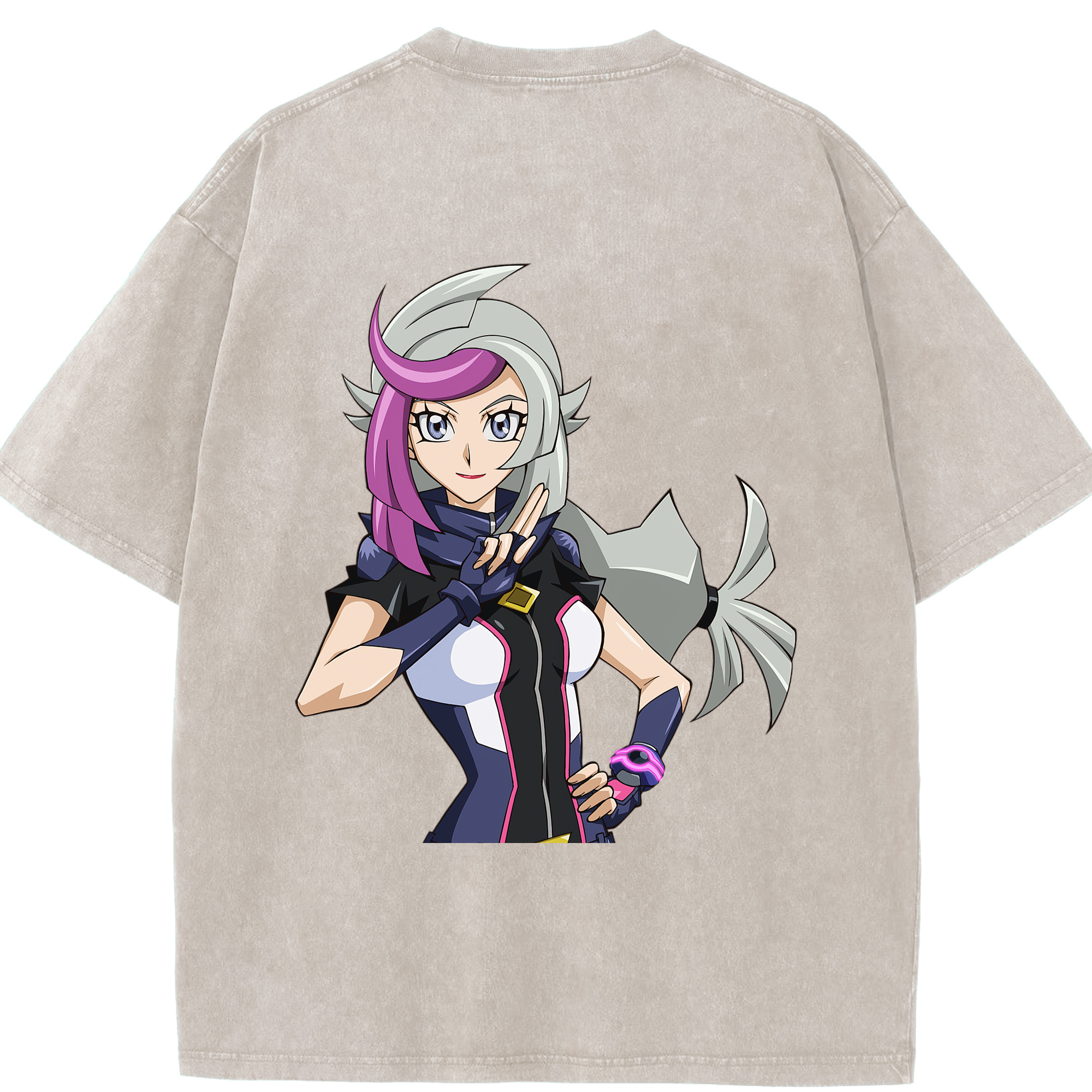 （画像用） 遊☆戯☆王 Yu-Gi-Oh! 綿100% ヴィンテージ風 半袖Tシャツ（背面プリント）