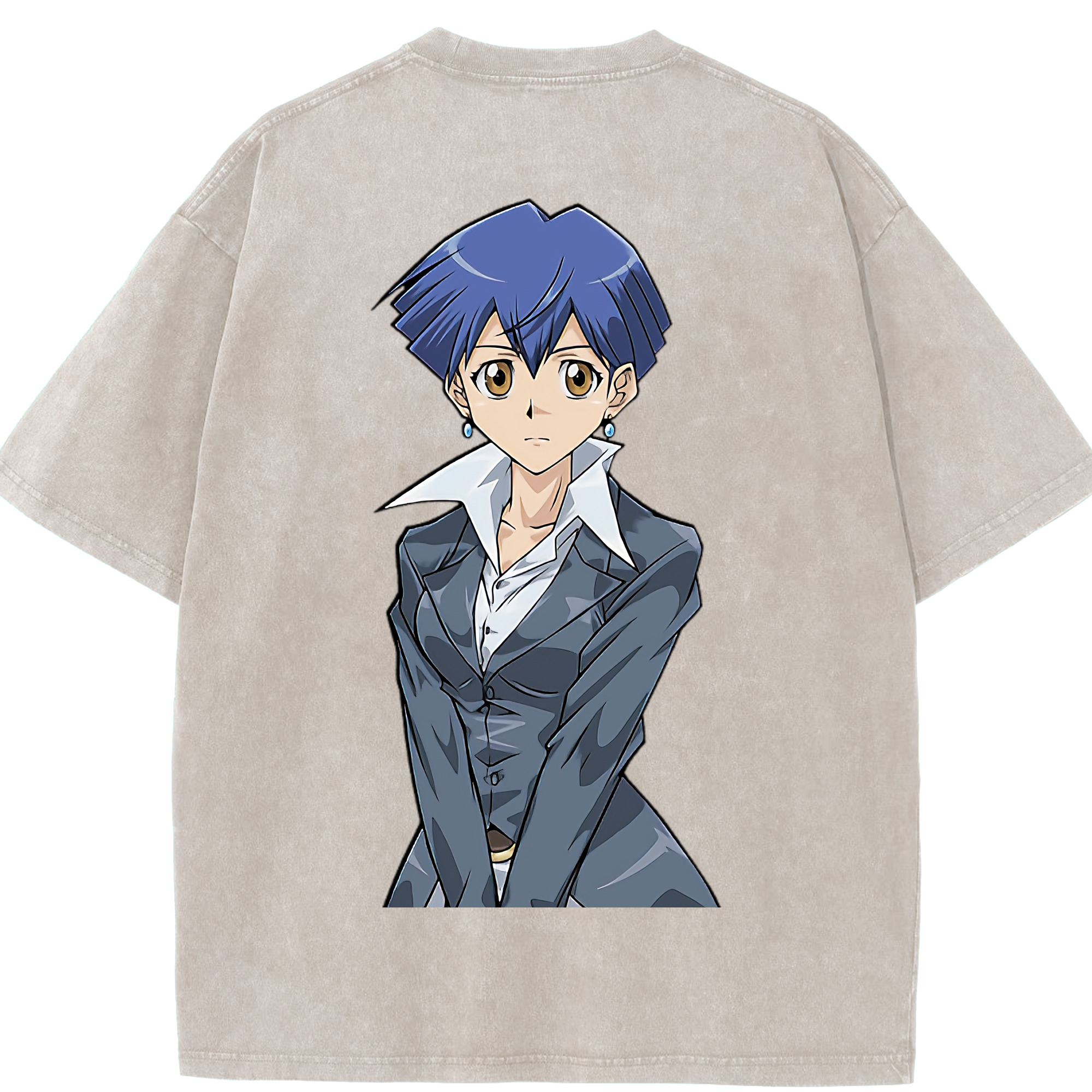 （画像用） 遊☆戯☆王 Yu-Gi-Oh! 綿100% ヴィンテージ風 半袖Tシャツ（背面プリント）