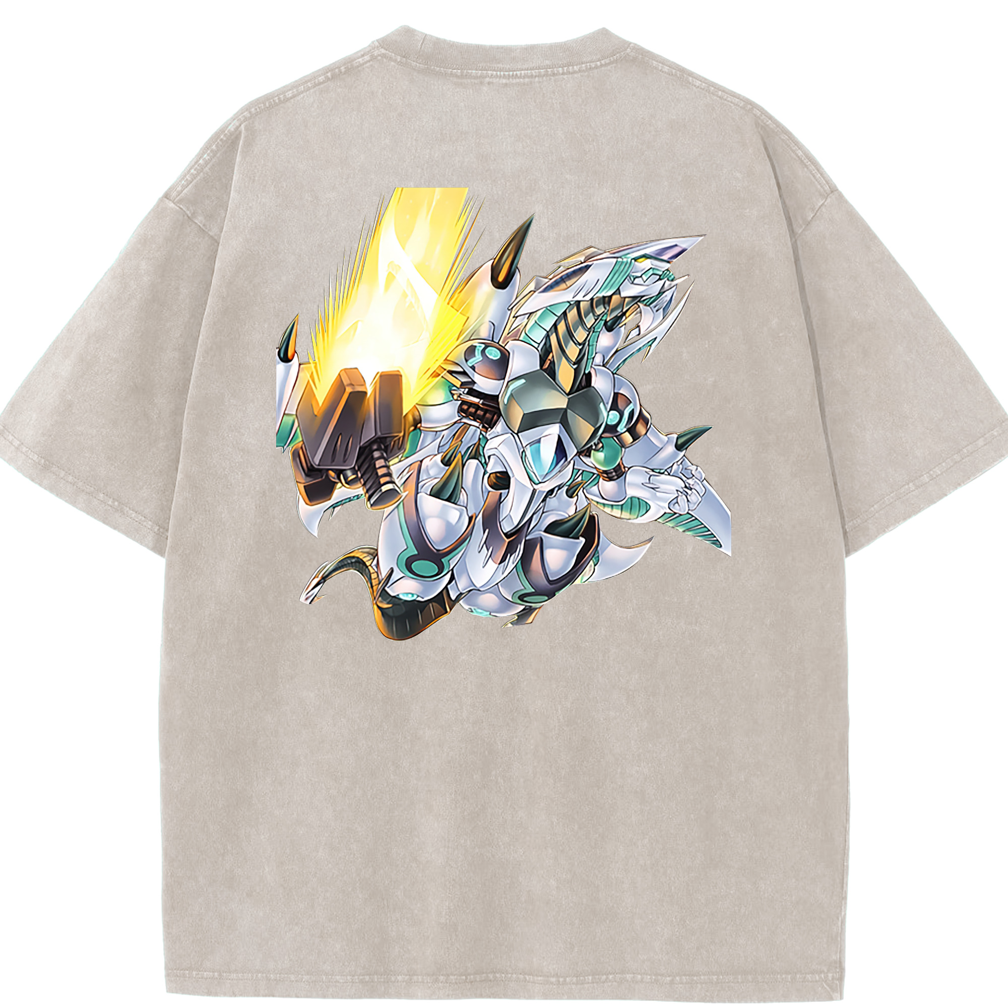 （画像用） 遊☆戯☆王 Yu-Gi-Oh! 綿100% ヴィンテージ風 半袖Tシャツ（背面プリント）