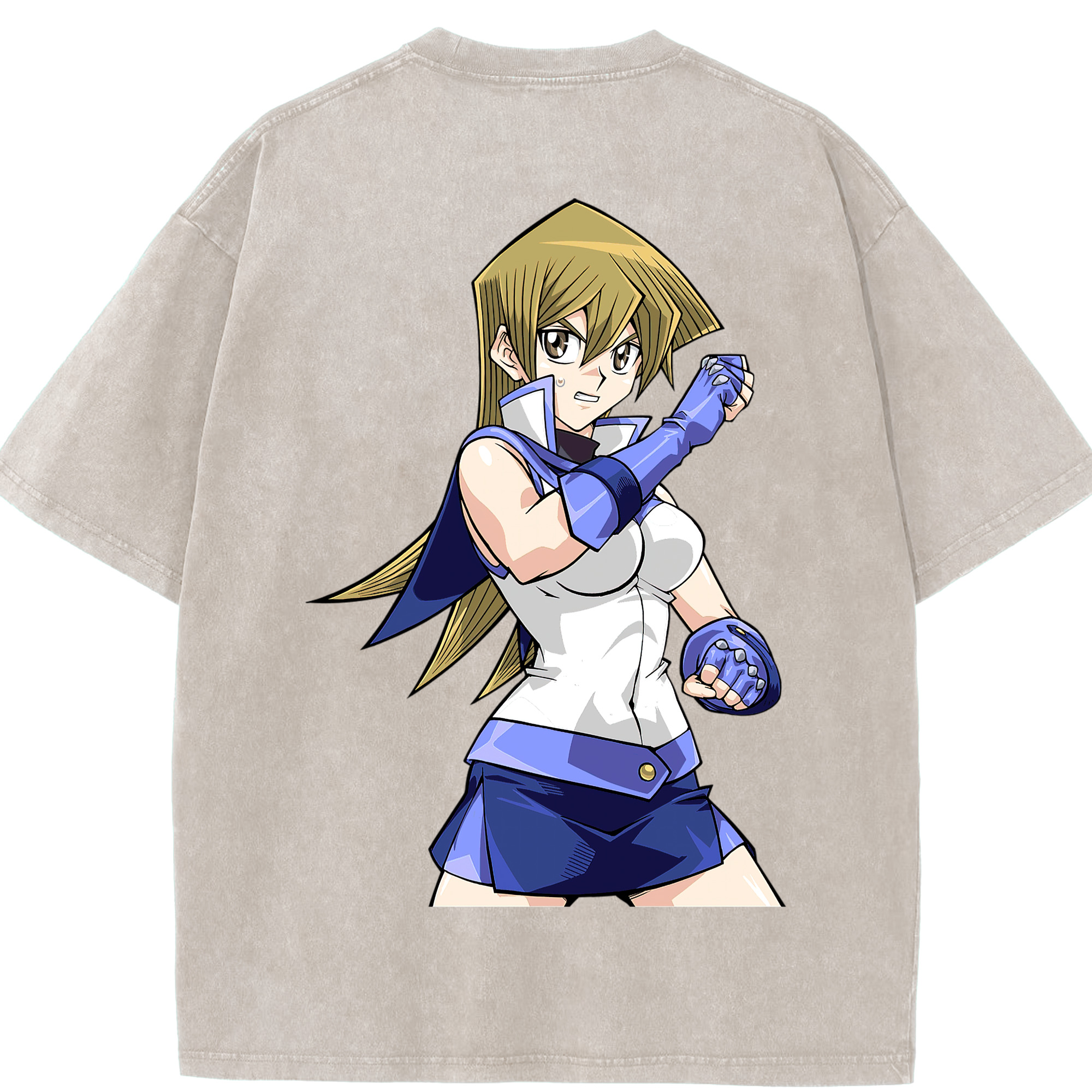 （画像用） 遊☆戯☆王 Yu-Gi-Oh! 綿100% ヴィンテージ風 半袖Tシャツ（背面プリント）