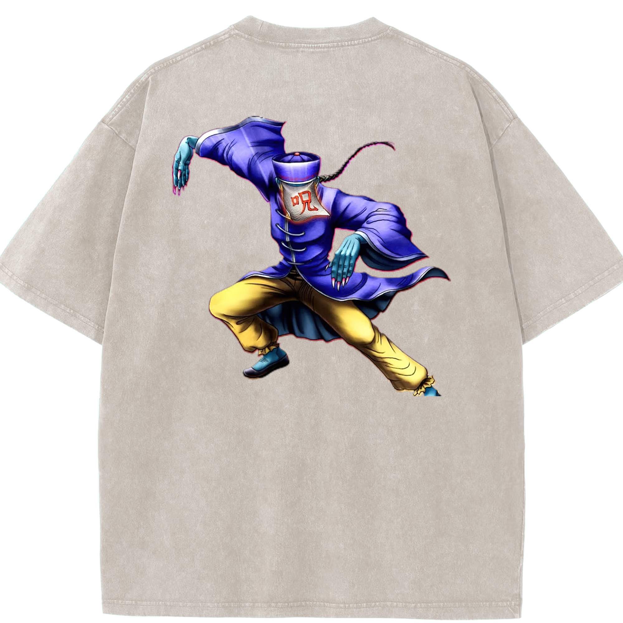 （画像用） 遊☆戯☆王 Yu-Gi-Oh! 綿100% ヴィンテージ風 半袖Tシャツ（背面プリント）