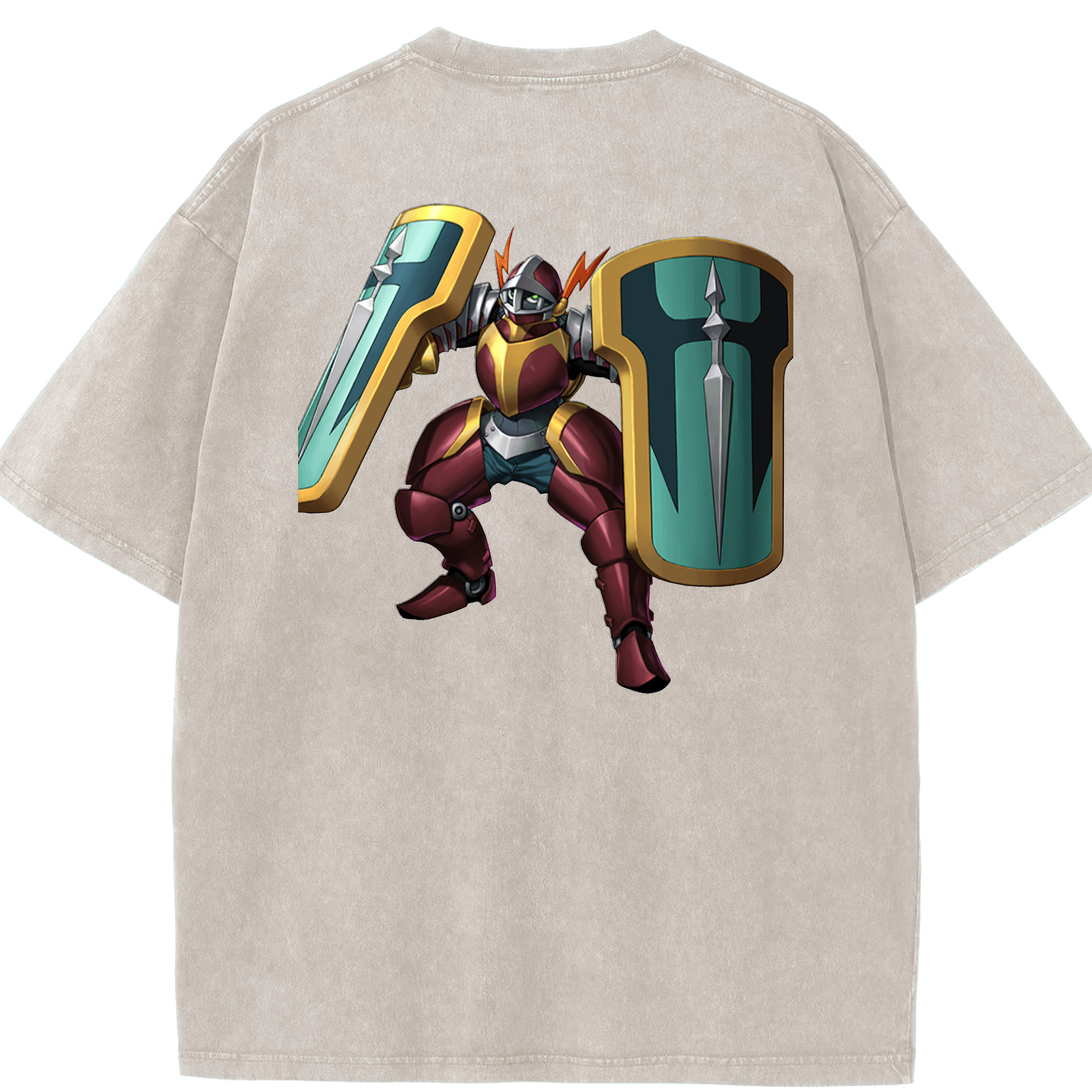 （画像用） 遊☆戯☆王 Yu-Gi-Oh! 綿100% ヴィンテージ風 半袖Tシャツ（背面プリント）