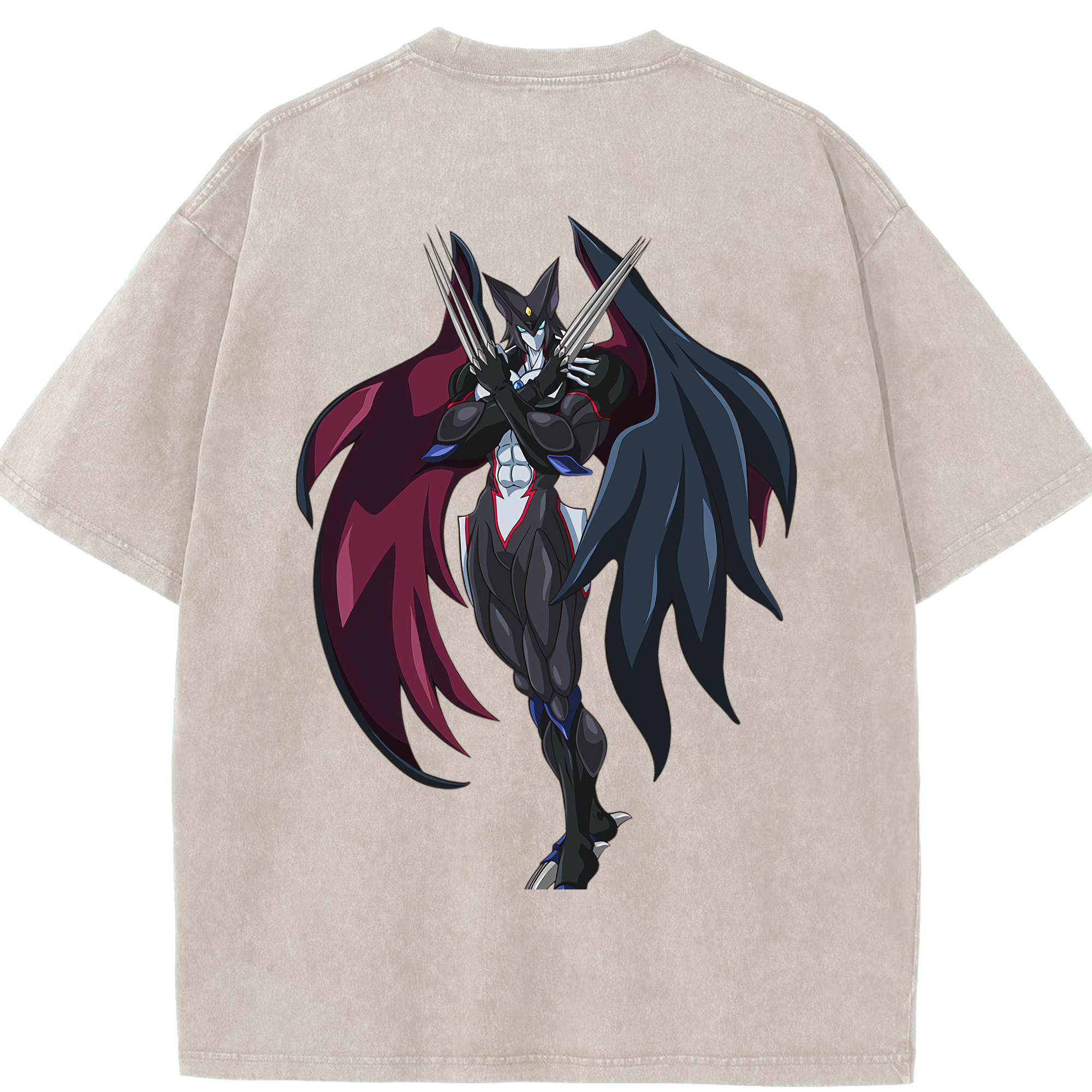 （画像用） 遊☆戯☆王 Yu-Gi-Oh! 綿100% ヴィンテージ風 半袖Tシャツ（背面プリント）