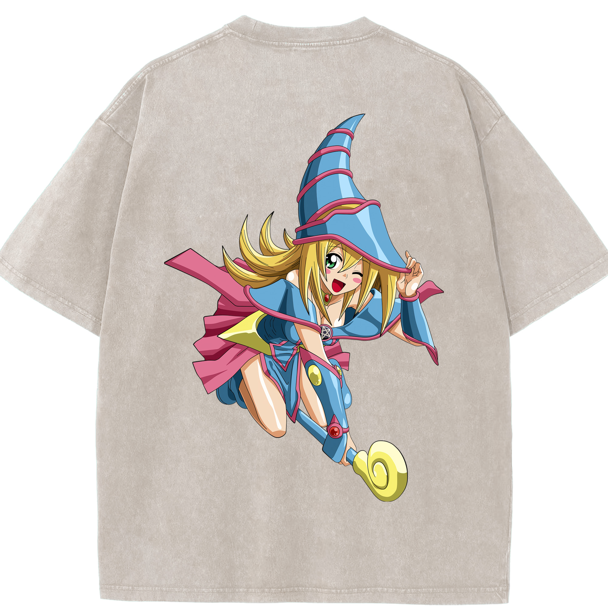 （画像用） 遊☆戯☆王 Yu-Gi-Oh! 綿100% ヴィンテージ風 半袖Tシャツ（背面プリント）