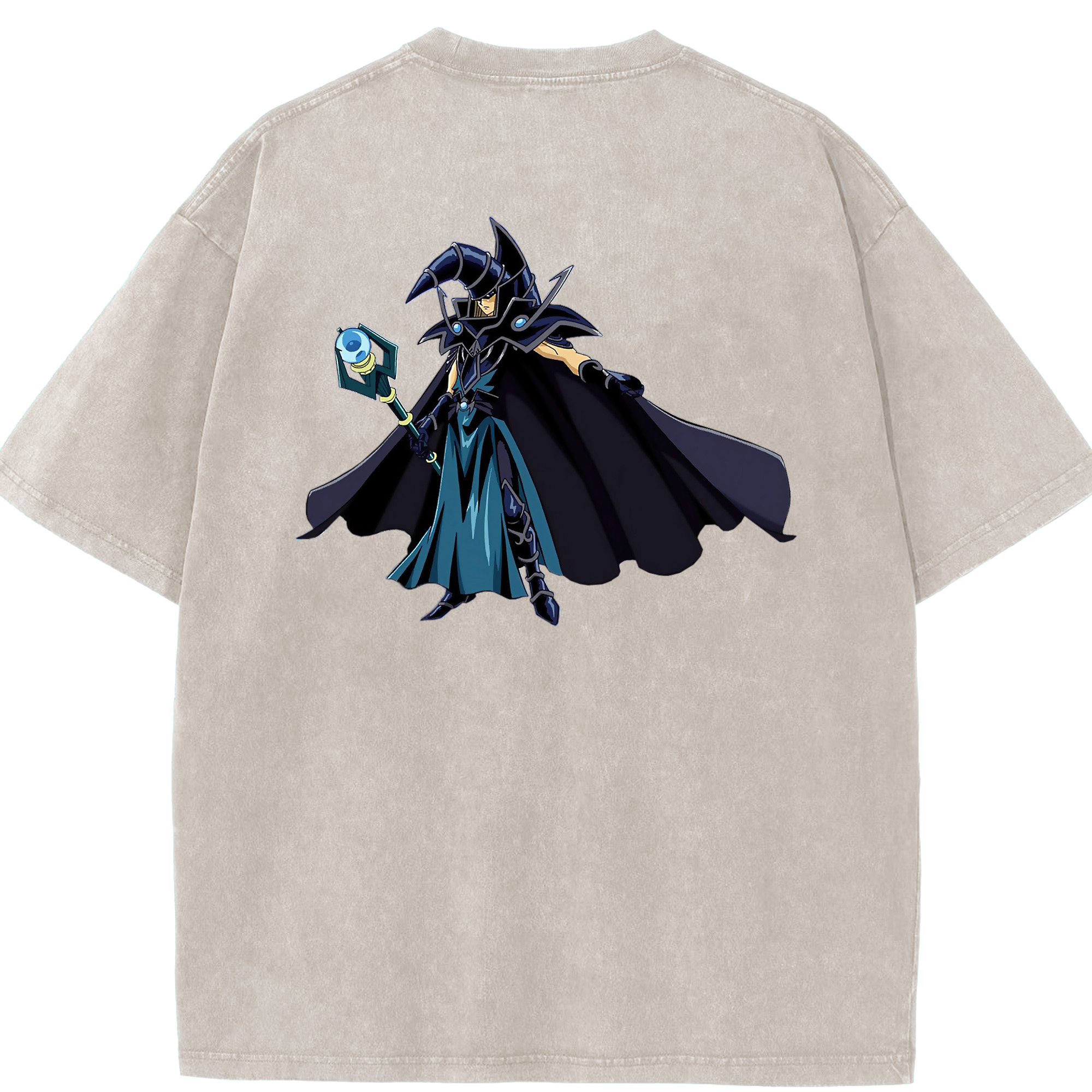 （画像用） 遊☆戯☆王 Yu-Gi-Oh! 綿100% ヴィンテージ風 半袖Tシャツ（背面プリント）