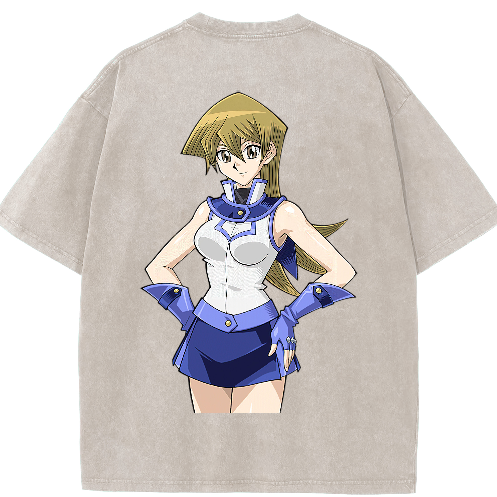 （画像用） 遊☆戯☆王 Yu-Gi-Oh! 綿100% ヴィンテージ風 半袖Tシャツ（背面プリント）
