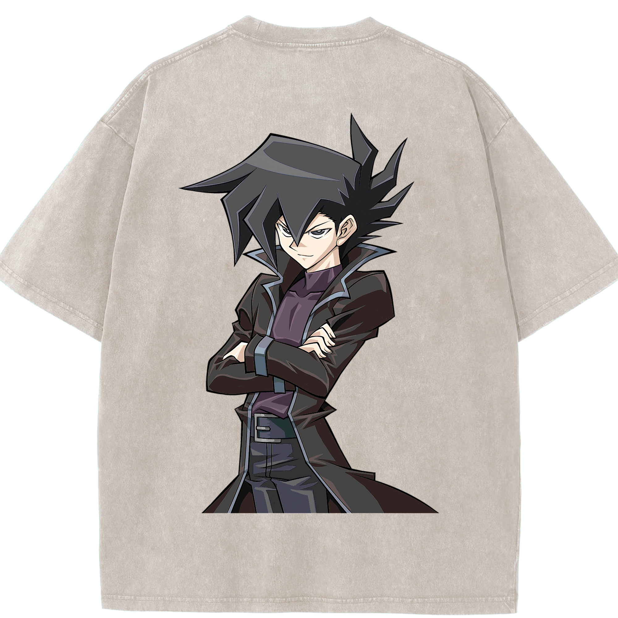 （画像用） 遊☆戯☆王 Yu-Gi-Oh! 綿100% ヴィンテージ風 半袖Tシャツ（背面プリント）