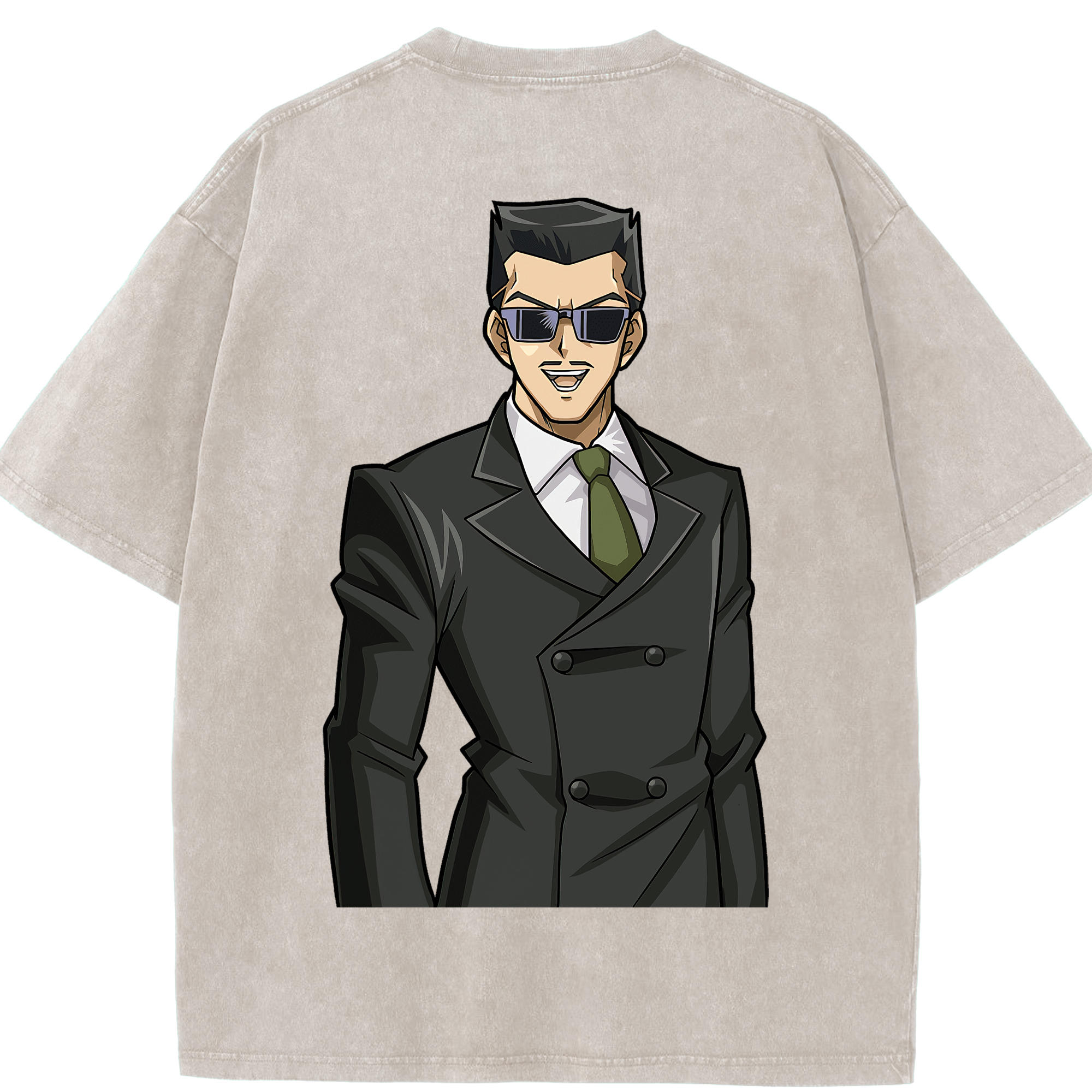 （画像用） 遊☆戯☆王 Yu-Gi-Oh! 綿100% ヴィンテージ風 半袖Tシャツ（背面プリント）