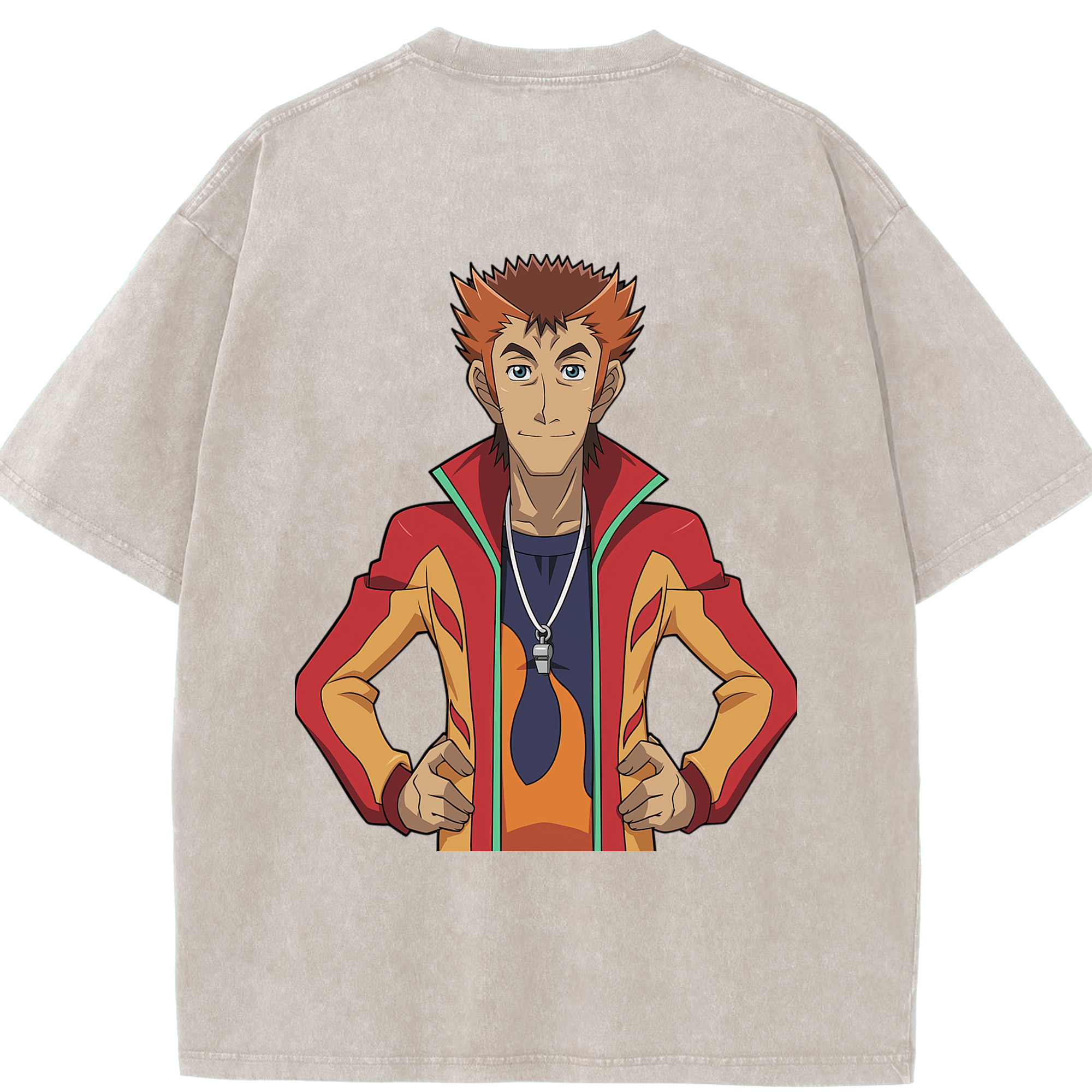 （画像用） 遊☆戯☆王 Yu-Gi-Oh! 綿100% ヴィンテージ風 半袖Tシャツ（背面プリント）