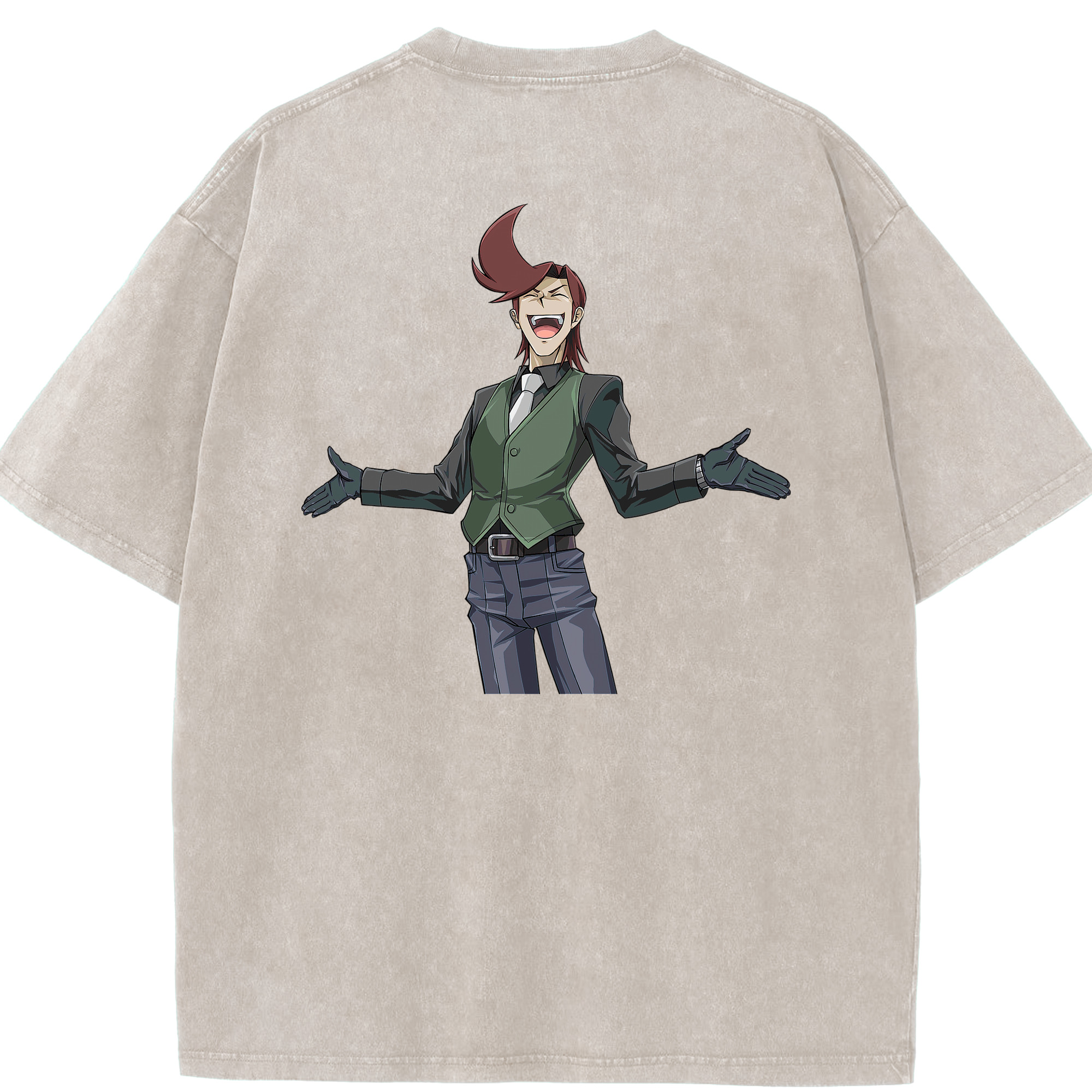 （画像用） 遊☆戯☆王 Yu-Gi-Oh! 綿100% ヴィンテージ風 半袖Tシャツ（背面プリント）