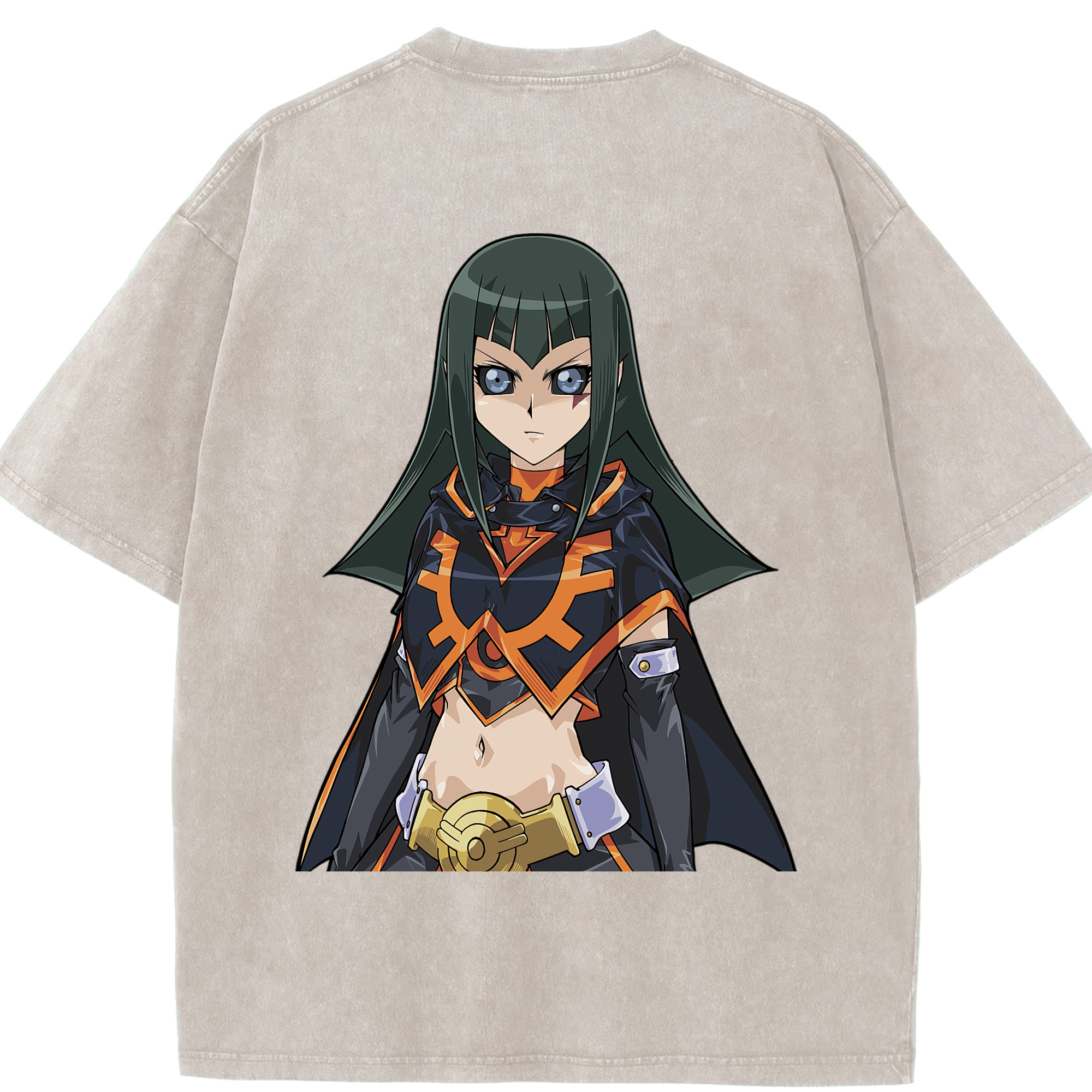 （画像用） 遊☆戯☆王 Yu-Gi-Oh! 綿100% ヴィンテージ風 半袖Tシャツ（背面プリント）