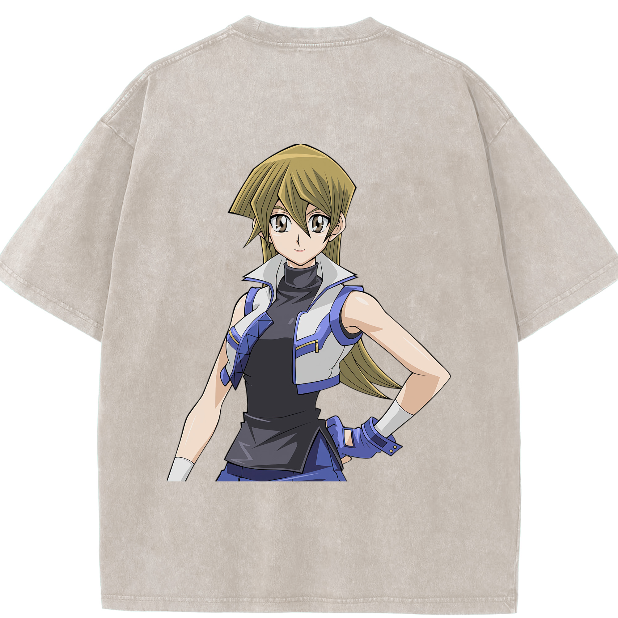 （画像用） 遊☆戯☆王 Yu-Gi-Oh! 綿100% ヴィンテージ風 半袖Tシャツ（背面プリント）