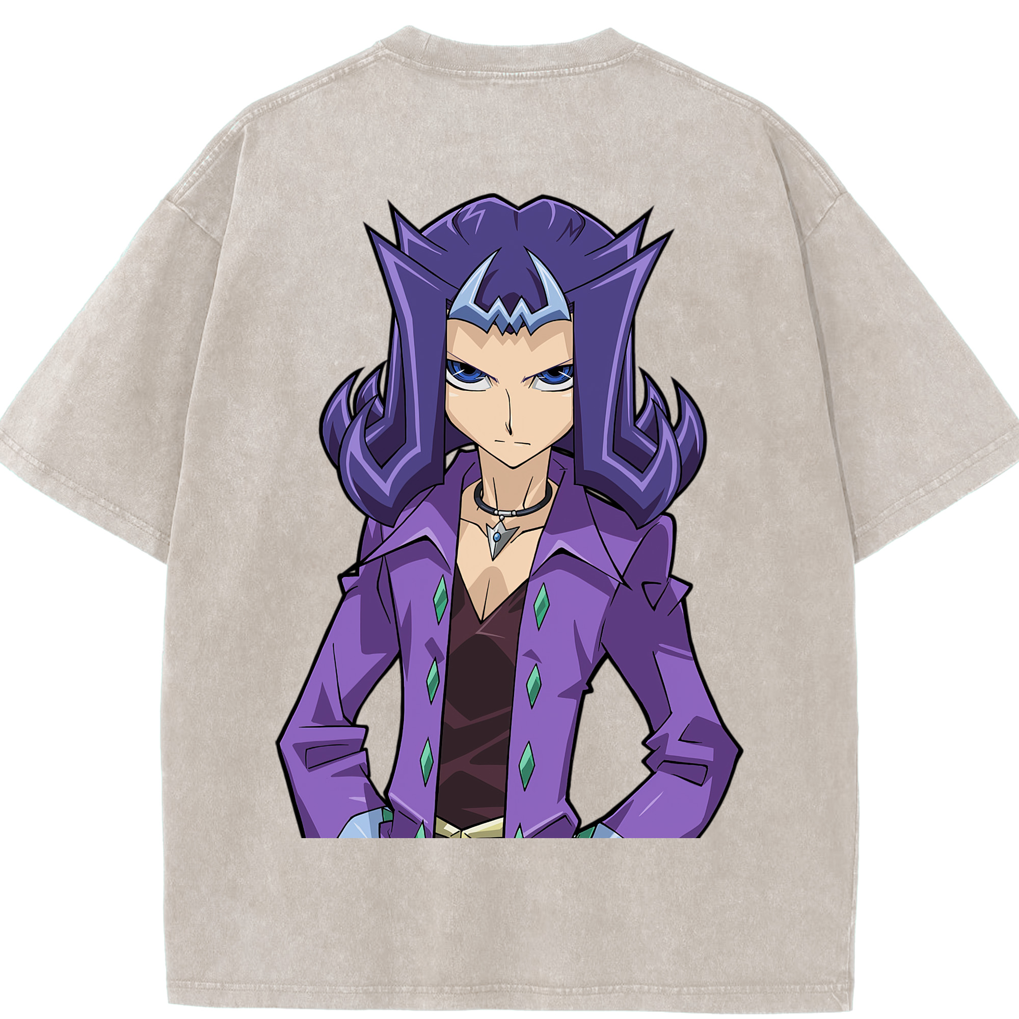 （画像用） 遊☆戯☆王 Yu-Gi-Oh! 綿100% ヴィンテージ風 半袖Tシャツ（背面プリント）
