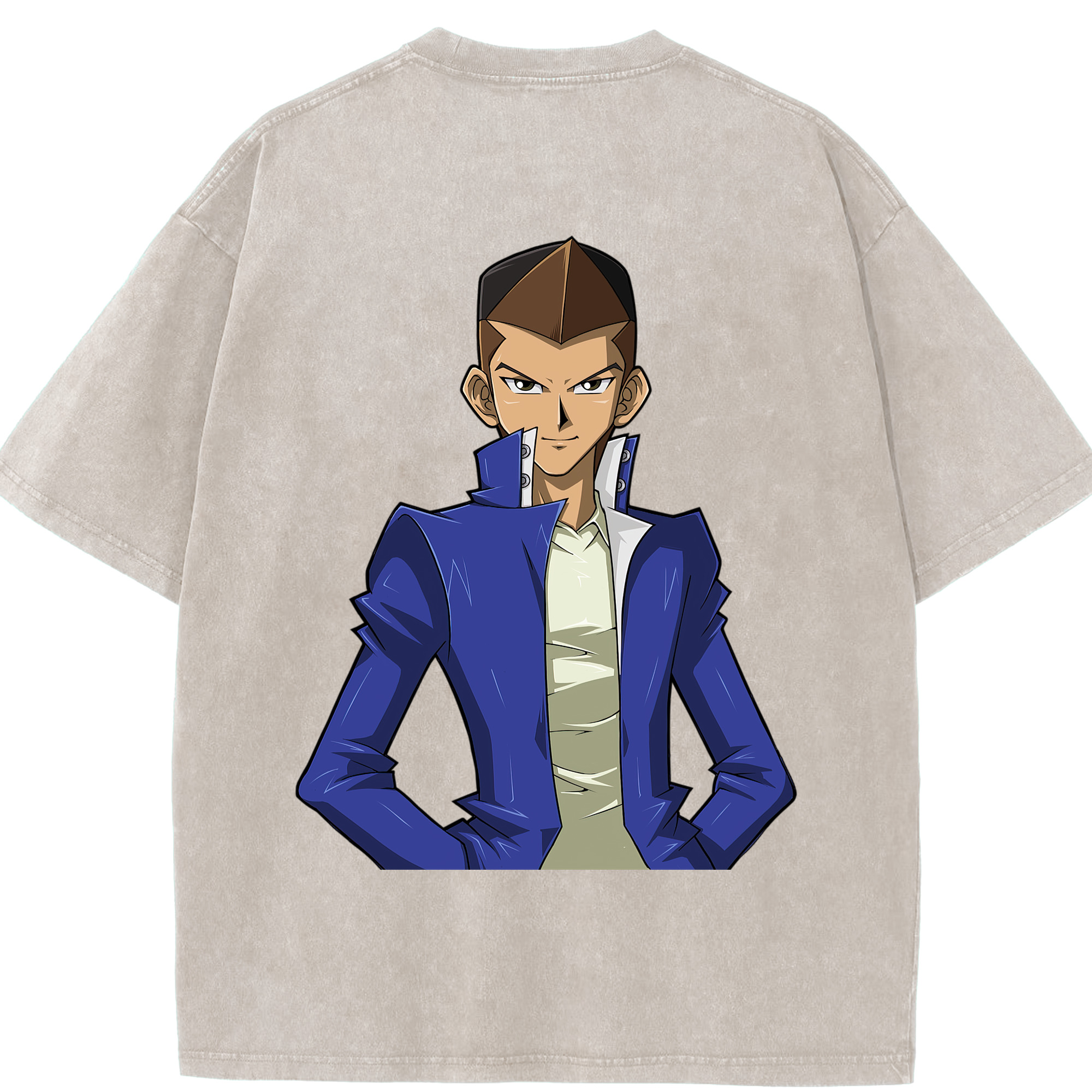 （画像用） 遊☆戯☆王 Yu-Gi-Oh! 綿100% ヴィンテージ風 半袖Tシャツ（背面プリント）