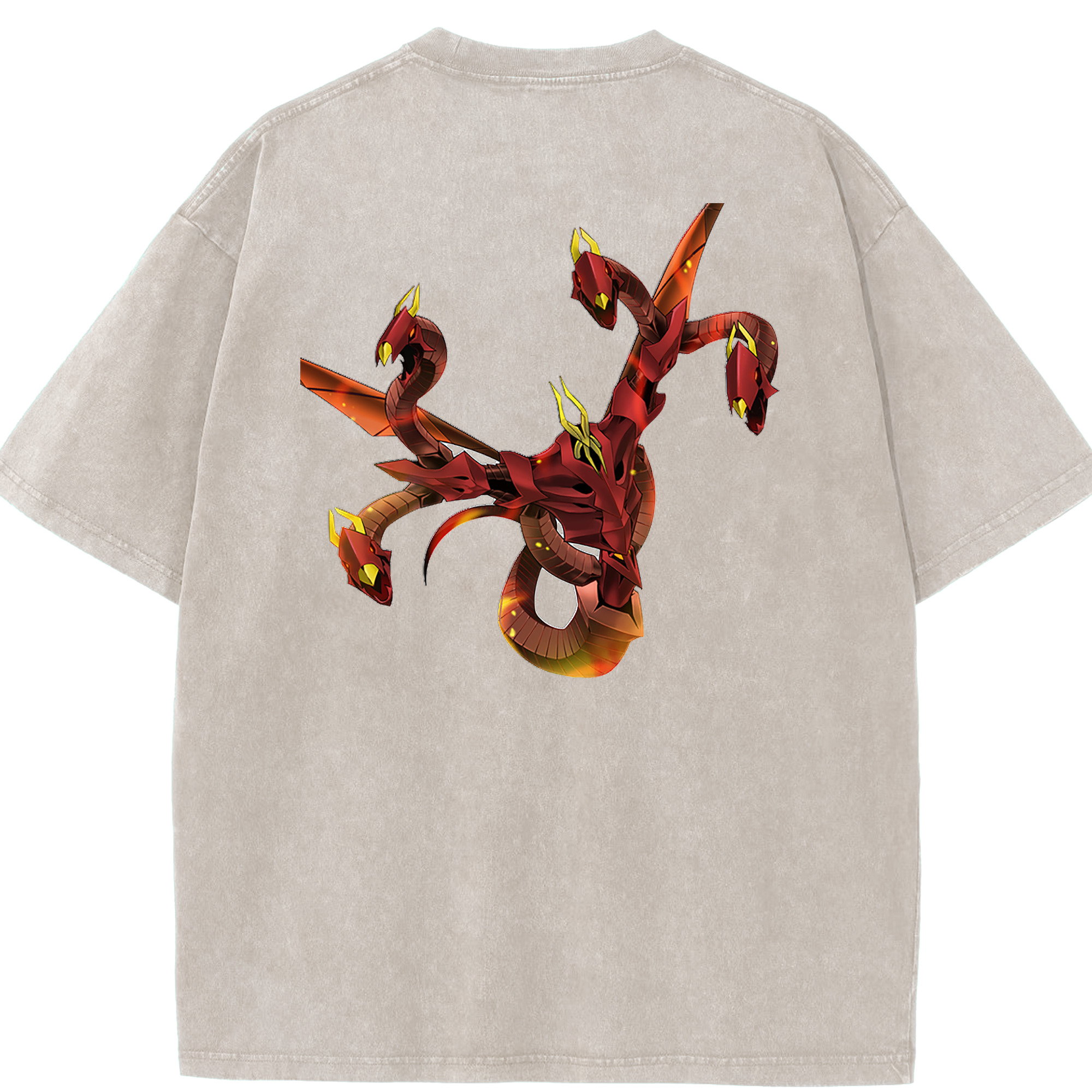 （画像用） 遊☆戯☆王 Yu-Gi-Oh! 綿100% ヴィンテージ風 半袖Tシャツ（背面プリント）