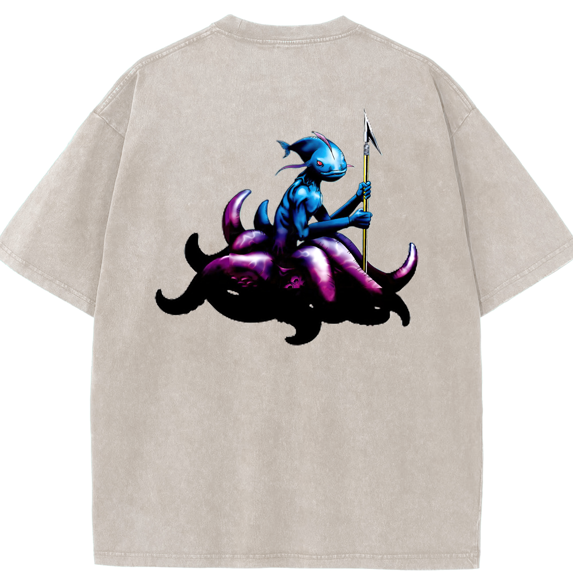 （画像用） 遊☆戯☆王 Yu-Gi-Oh! 綿100% ヴィンテージ風 半袖Tシャツ（背面プリント）