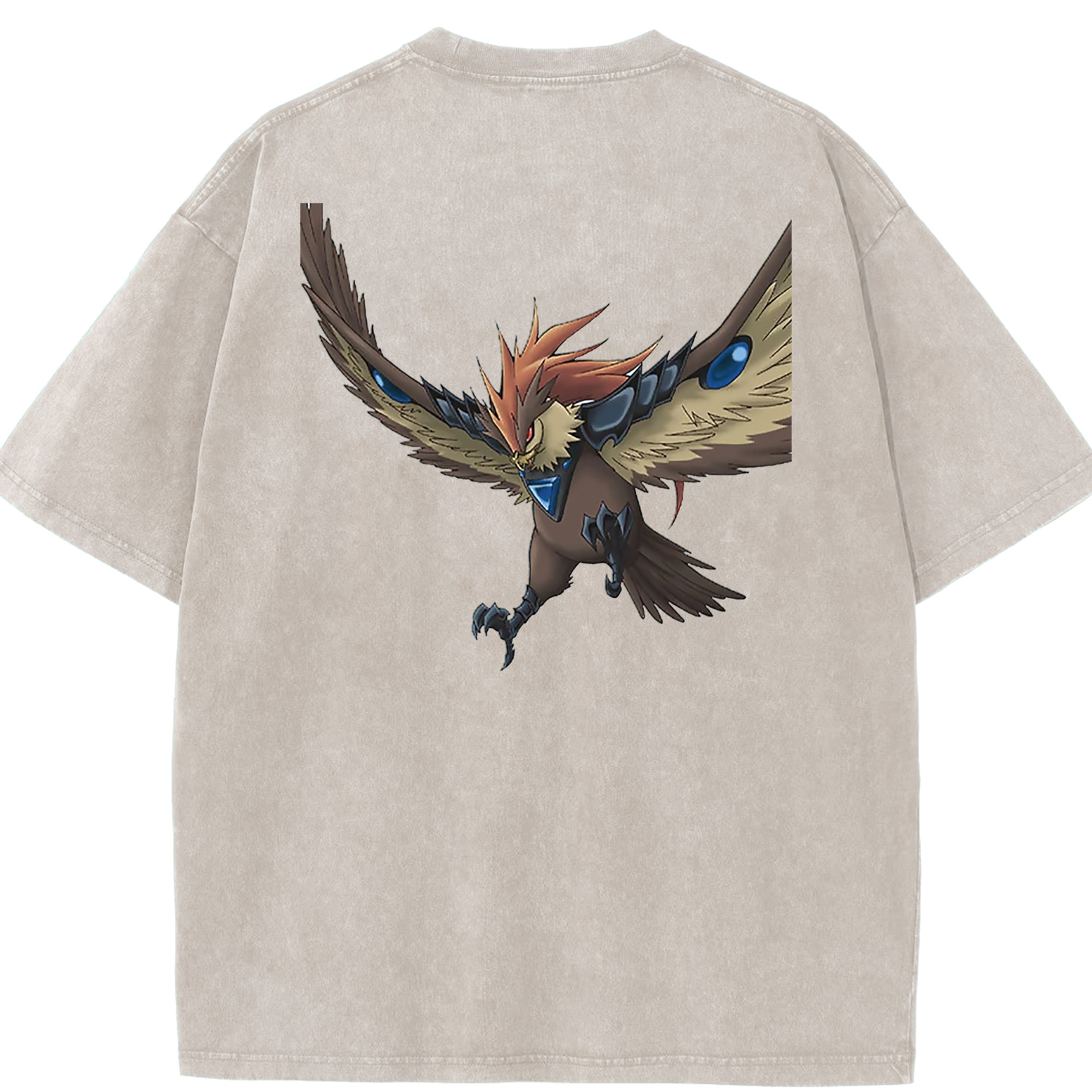 （画像用） 遊☆戯☆王 Yu-Gi-Oh! 綿100% ヴィンテージ風 半袖Tシャツ（背面プリント）