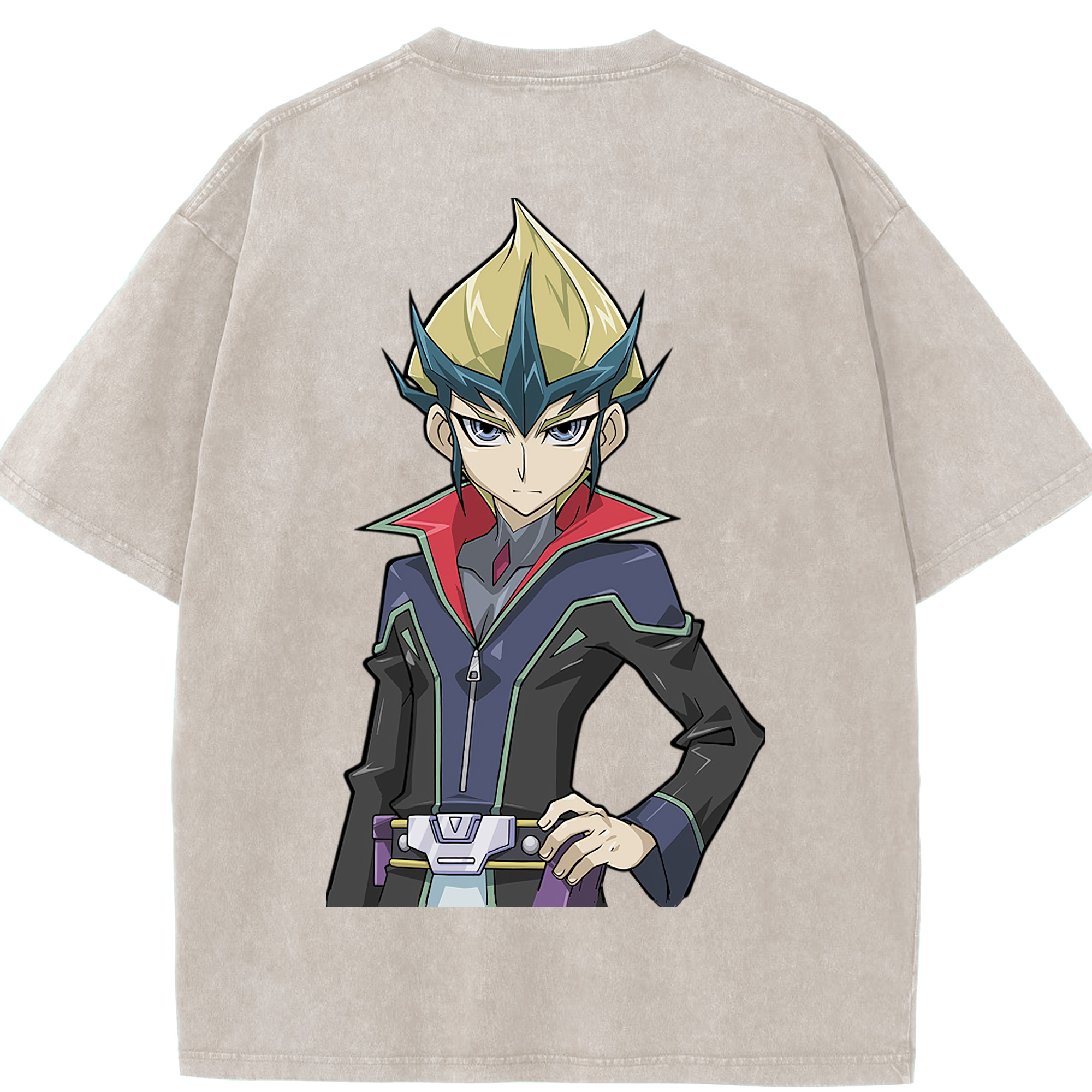 （画像用） 遊☆戯☆王 Yu-Gi-Oh! 綿100% ヴィンテージ風 半袖Tシャツ（背面プリント）