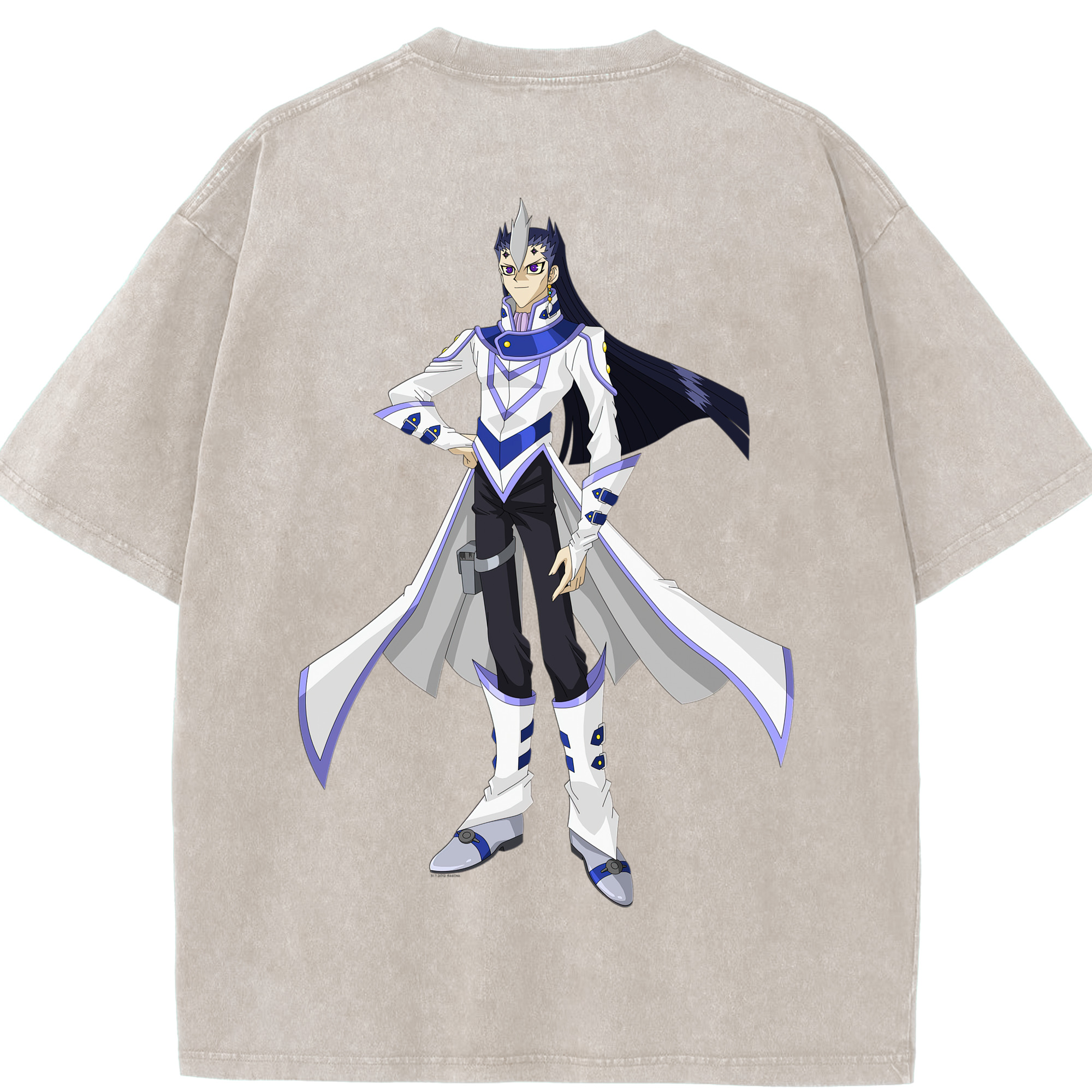 （画像用） 遊☆戯☆王 Yu-Gi-Oh! 綿100% ヴィンテージ風 半袖Tシャツ（背面プリント）