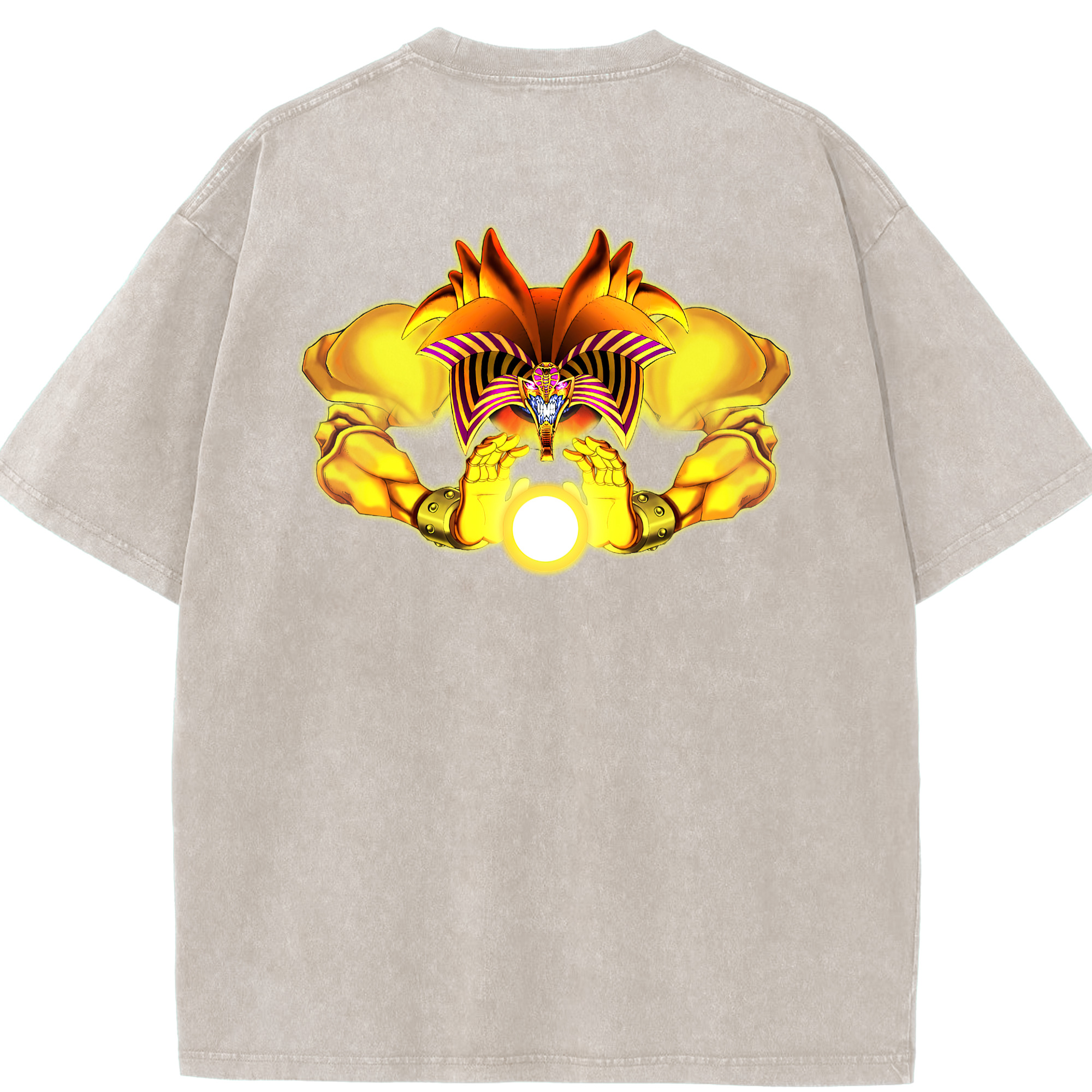 （画像用） 遊☆戯☆王 Yu-Gi-Oh! 綿100% ヴィンテージ風 半袖Tシャツ（背面プリント）
