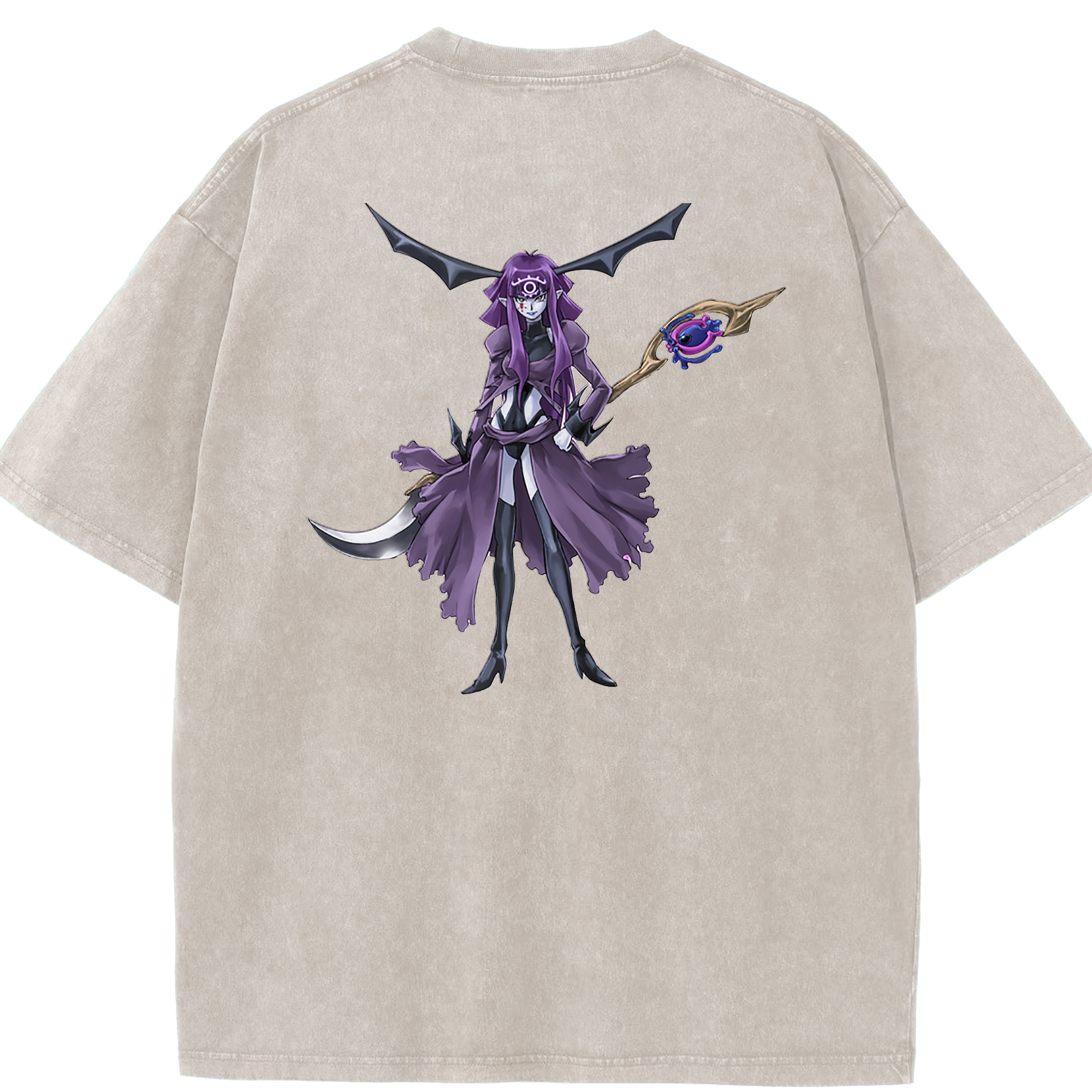 （画像用） 遊☆戯☆王 Yu-Gi-Oh! 綿100% ヴィンテージ風 半袖Tシャツ（背面プリント）