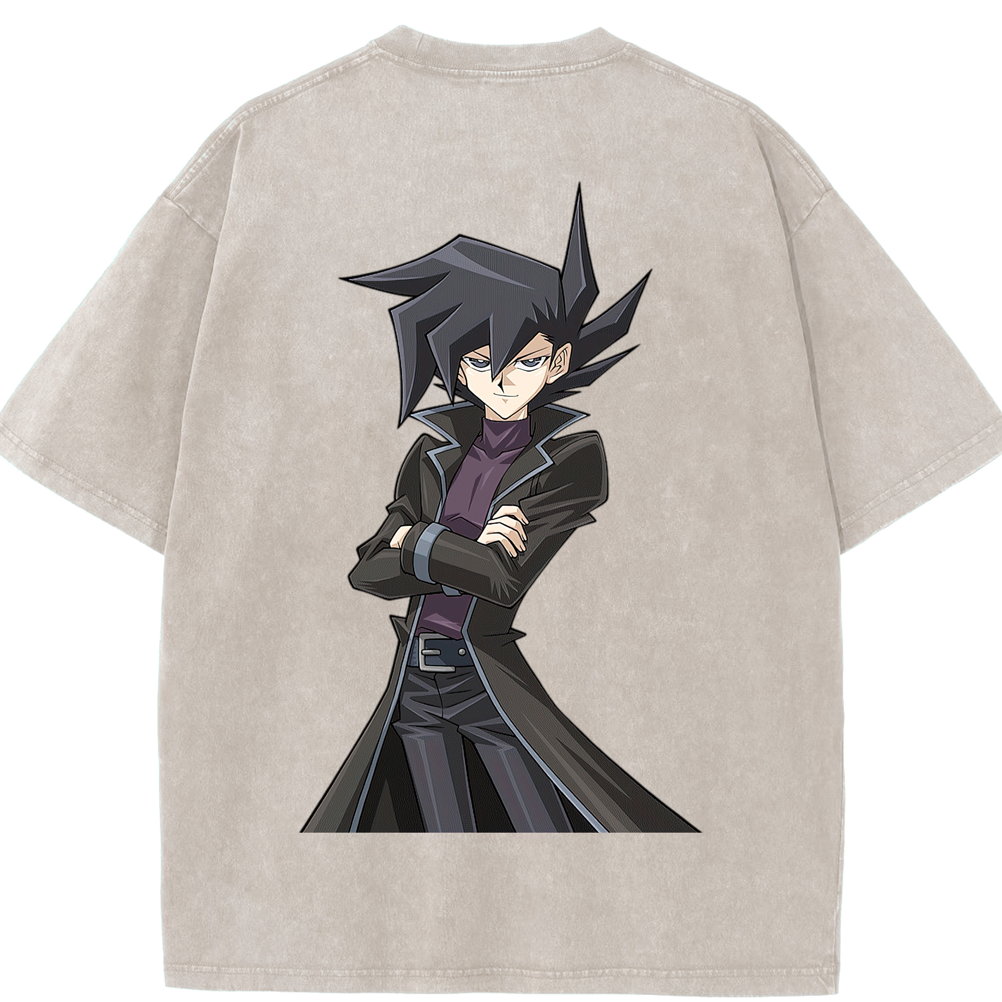 （画像用） 遊☆戯☆王 Yu-Gi-Oh! 綿100% ヴィンテージ風 半袖Tシャツ（背面プリント）