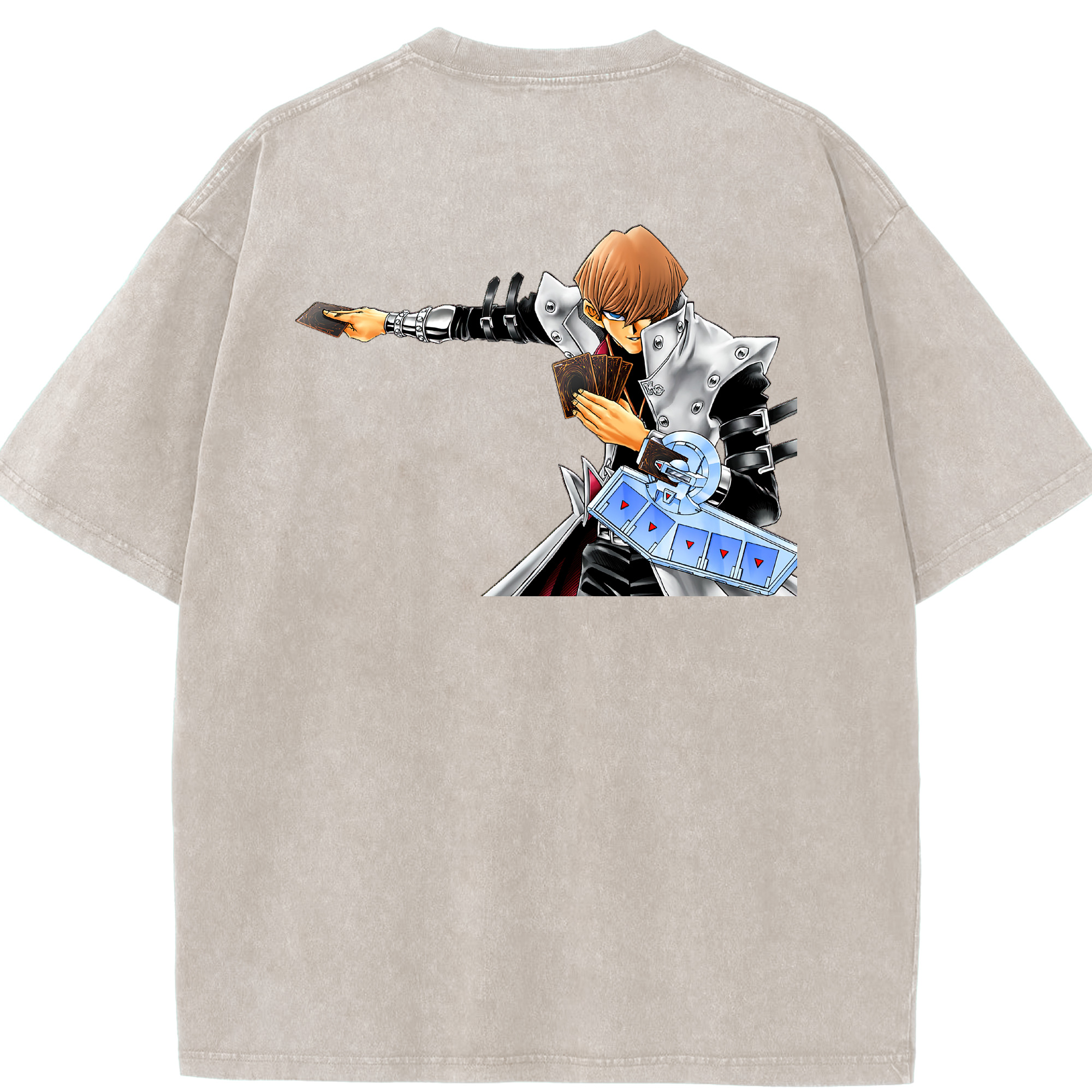 （画像用） 遊☆戯☆王 Yu-Gi-Oh! 綿100% ヴィンテージ風 半袖Tシャツ（背面プリント）