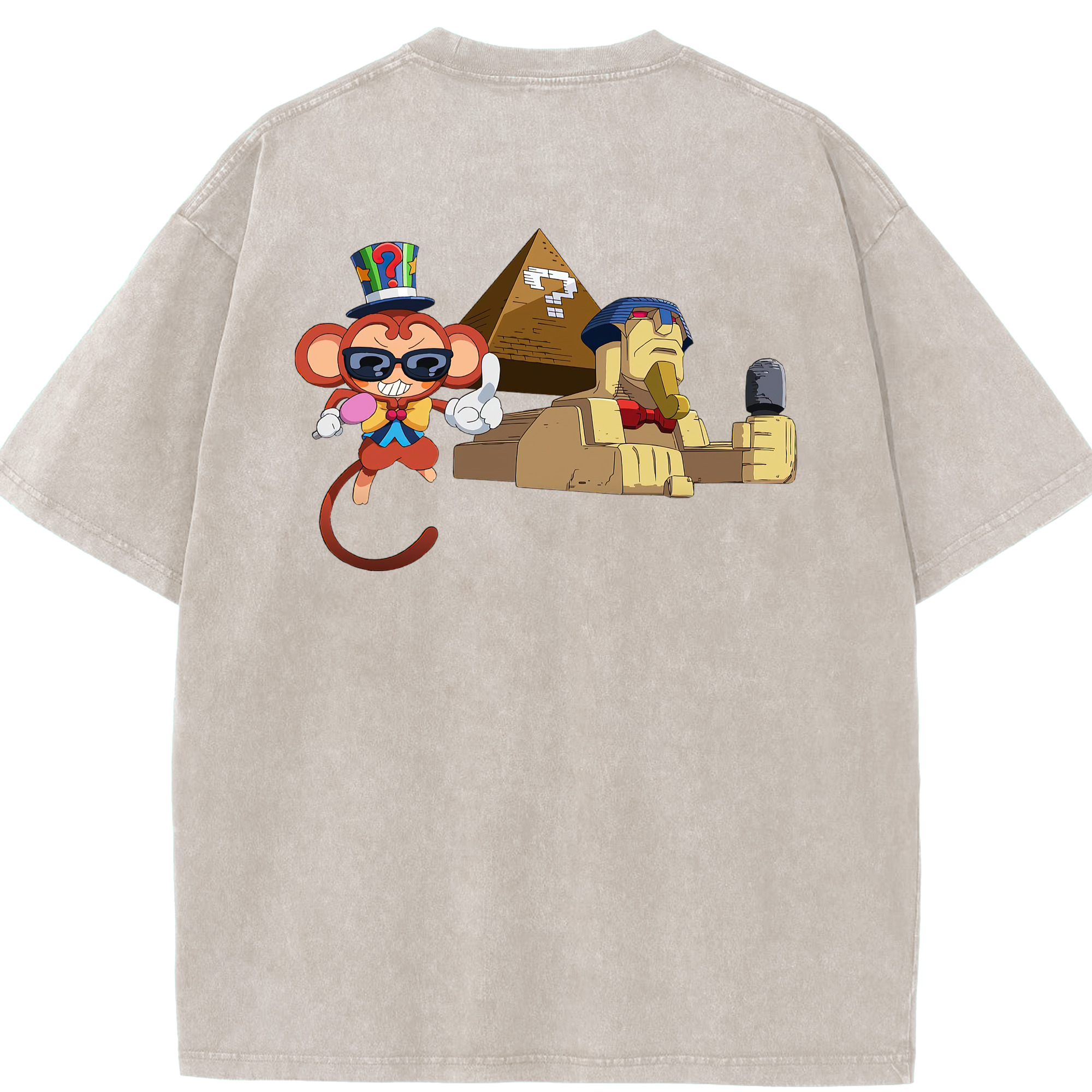 （画像用） 遊☆戯☆王 Yu-Gi-Oh! 綿100% ヴィンテージ風 半袖Tシャツ（背面プリント）