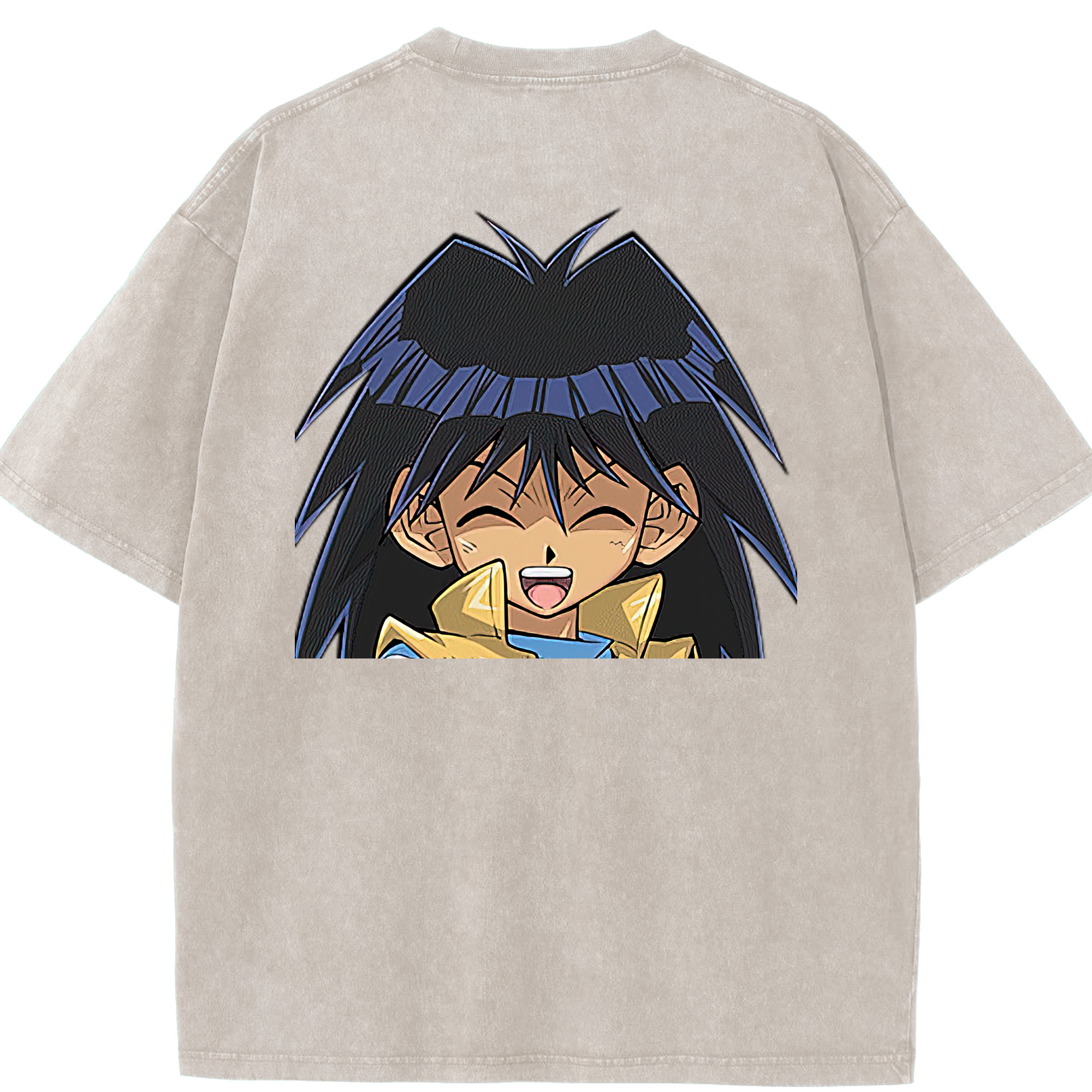 （画像用） 遊☆戯☆王 Yu-Gi-Oh! 綿100% ヴィンテージ風 半袖Tシャツ（背面プリント）