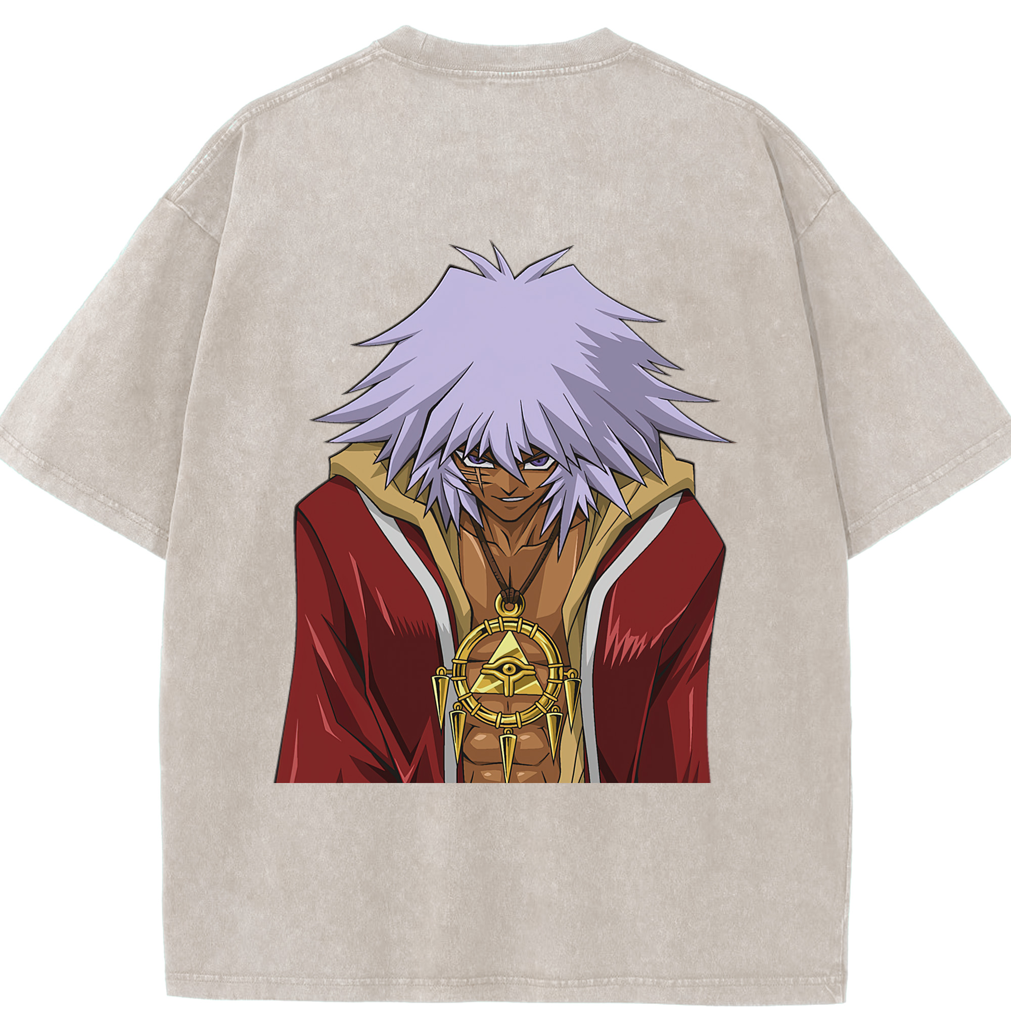 （画像用） 遊☆戯☆王 Yu-Gi-Oh! 綿100% ヴィンテージ風 半袖Tシャツ（背面プリント）