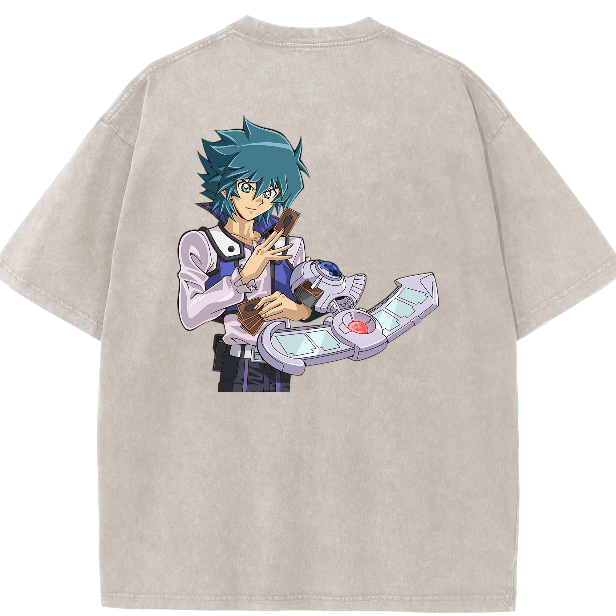 （画像用） 遊☆戯☆王 Yu-Gi-Oh! 綿100% ヴィンテージ風 半袖Tシャツ（背面プリント）