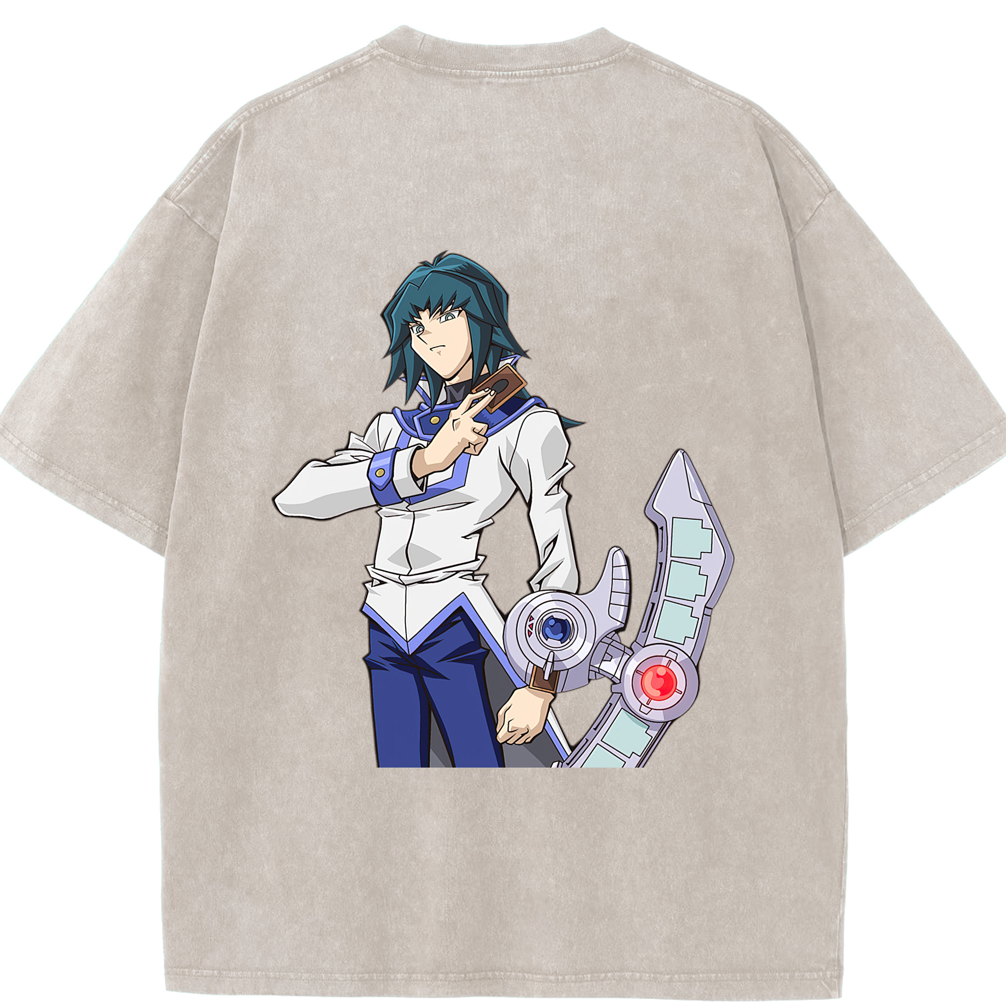 （画像用） 遊☆戯☆王 Yu-Gi-Oh! 綿100% ヴィンテージ風 半袖Tシャツ（背面プリント）
