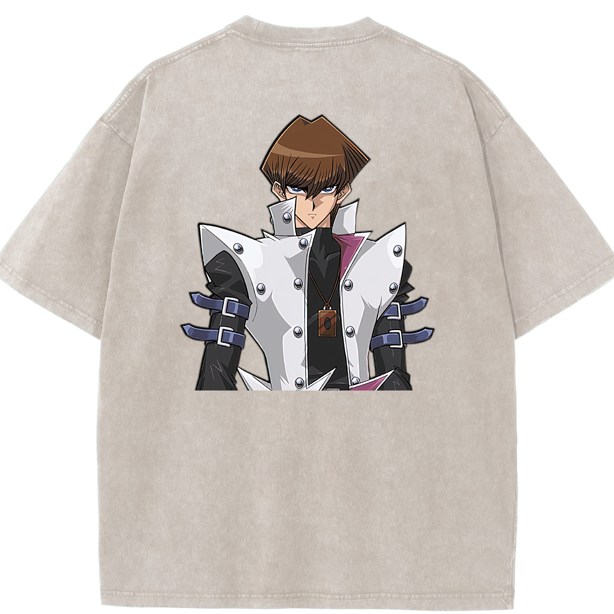 （画像用） 遊☆戯☆王 Yu-Gi-Oh! 綿100% ヴィンテージ風 半袖Tシャツ（背面プリント）