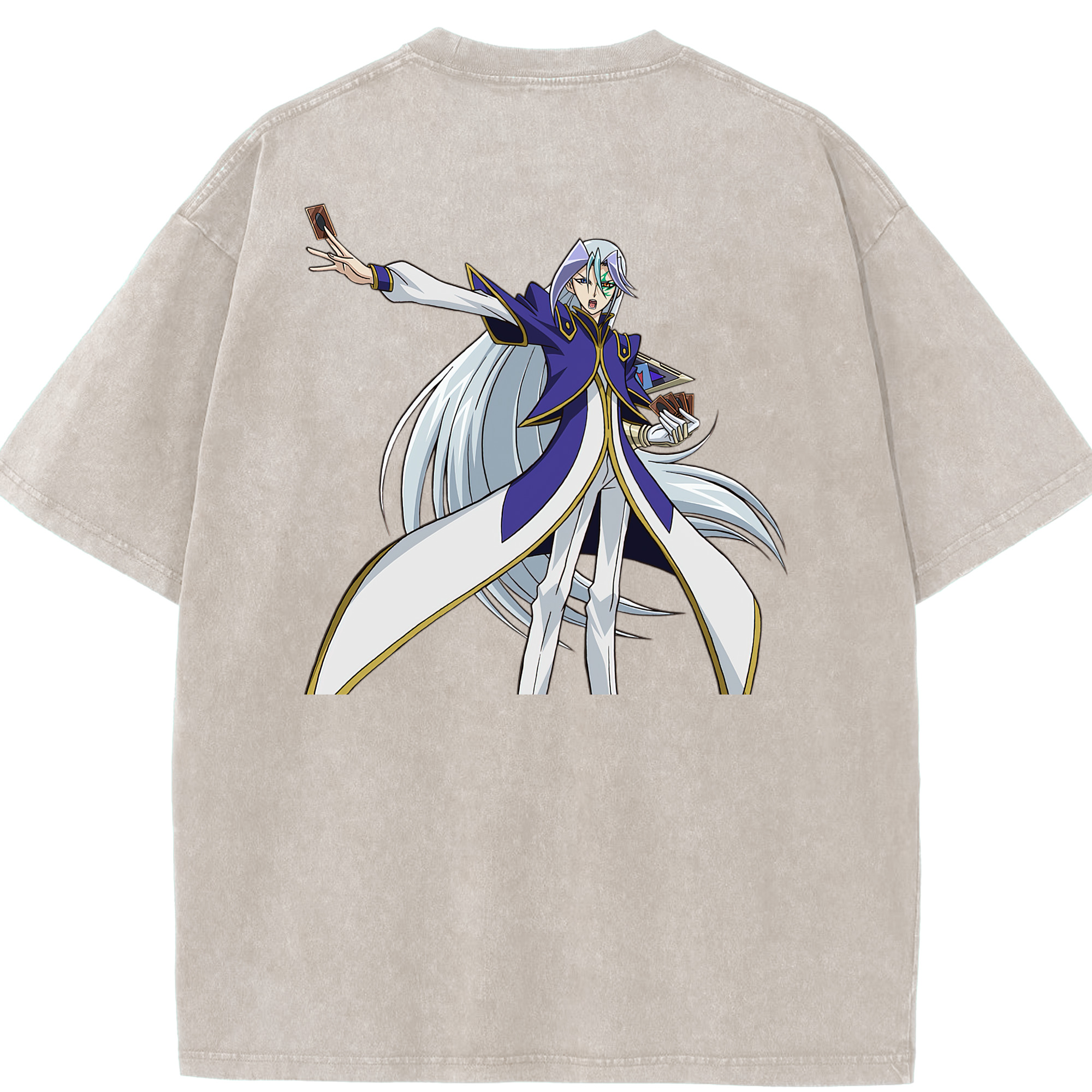 （画像用） 遊☆戯☆王 Yu-Gi-Oh! 綿100% ヴィンテージ風 半袖Tシャツ（背面プリント）