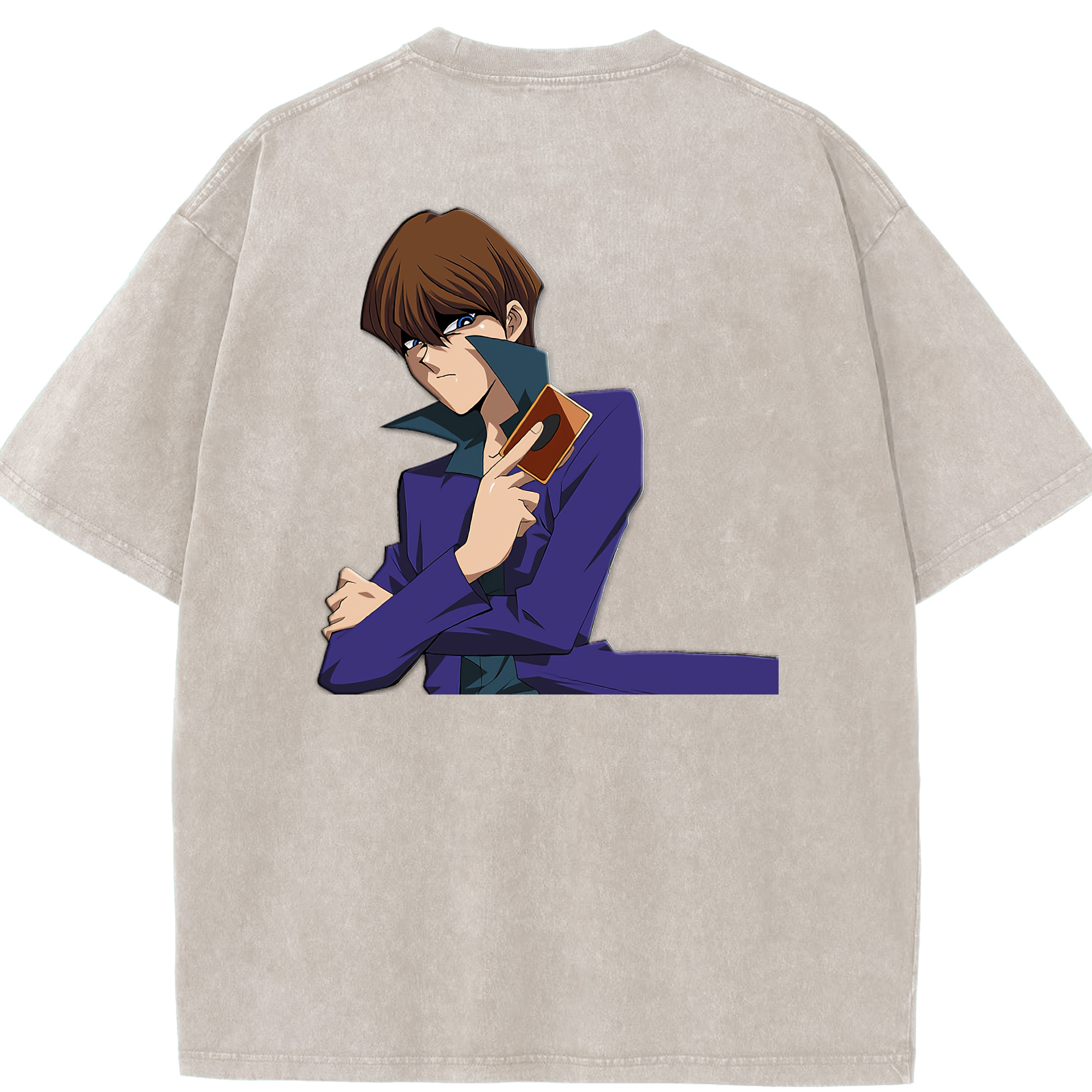 （画像用） 遊☆戯☆王 Yu-Gi-Oh! 綿100% ヴィンテージ風 半袖Tシャツ（背面プリント）