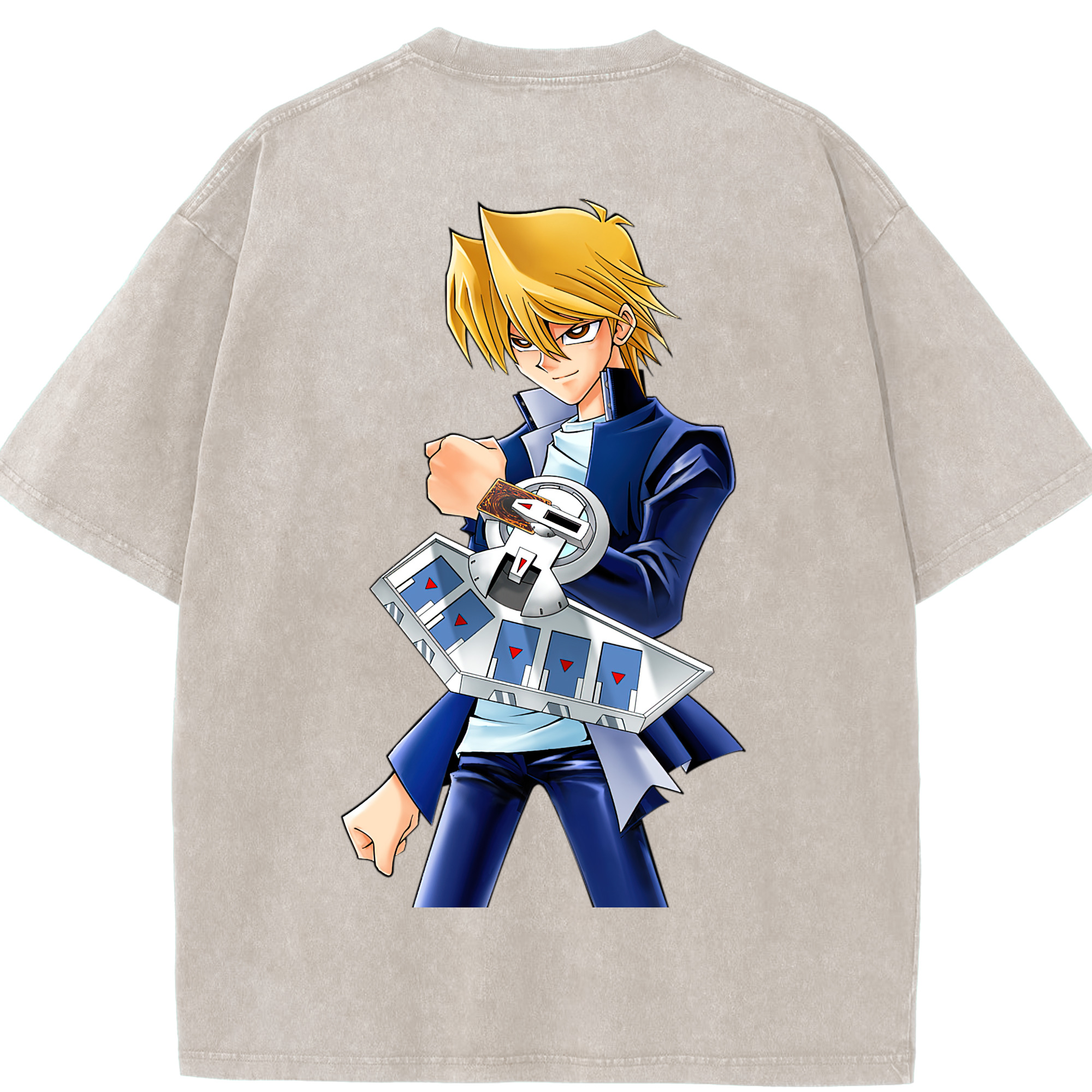 （画像用） 遊☆戯☆王 Yu-Gi-Oh! 綿100% ヴィンテージ風 半袖Tシャツ（背面プリント）