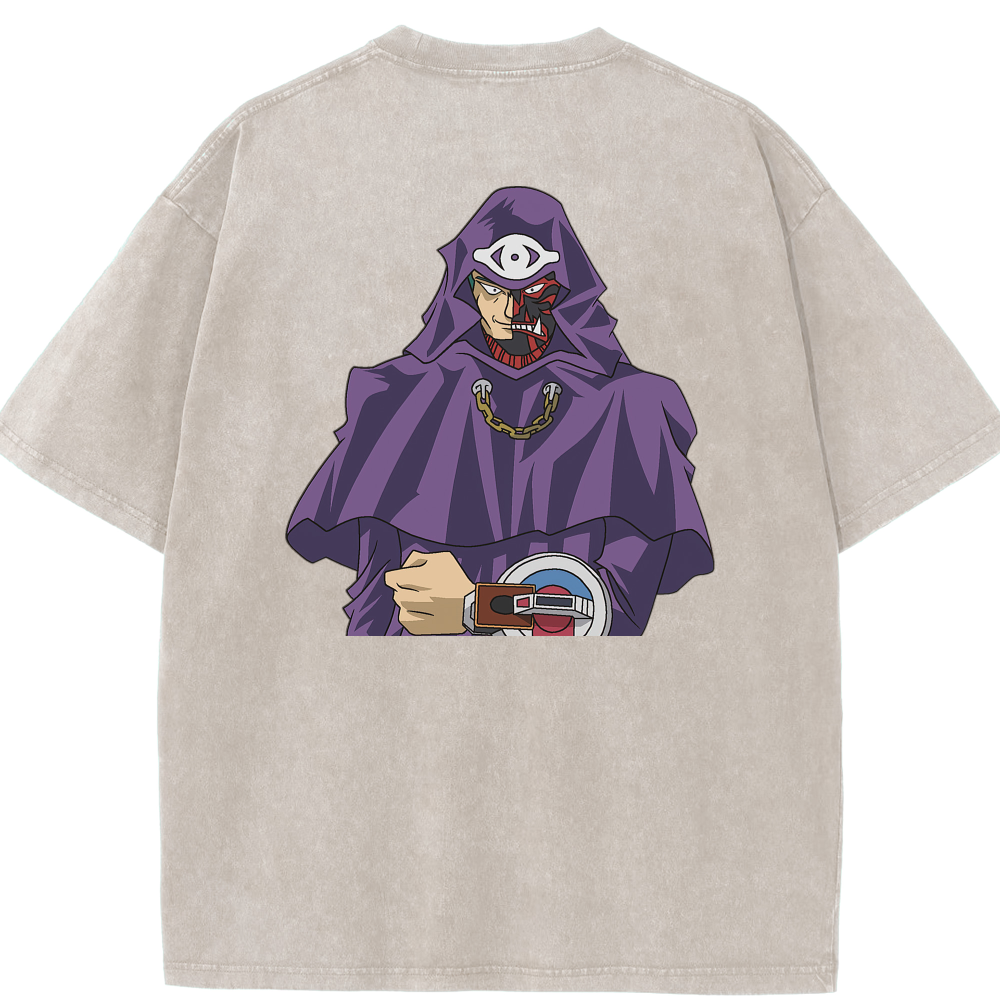（画像用） 遊☆戯☆王 Yu-Gi-Oh! 綿100% ヴィンテージ風 半袖Tシャツ（背面プリント）