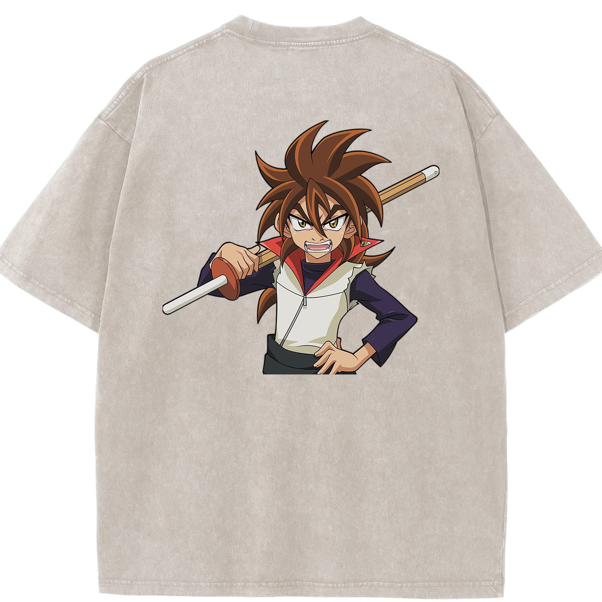（画像用） 遊☆戯☆王 Yu-Gi-Oh! 綿100% ヴィンテージ風 半袖Tシャツ（背面プリント）