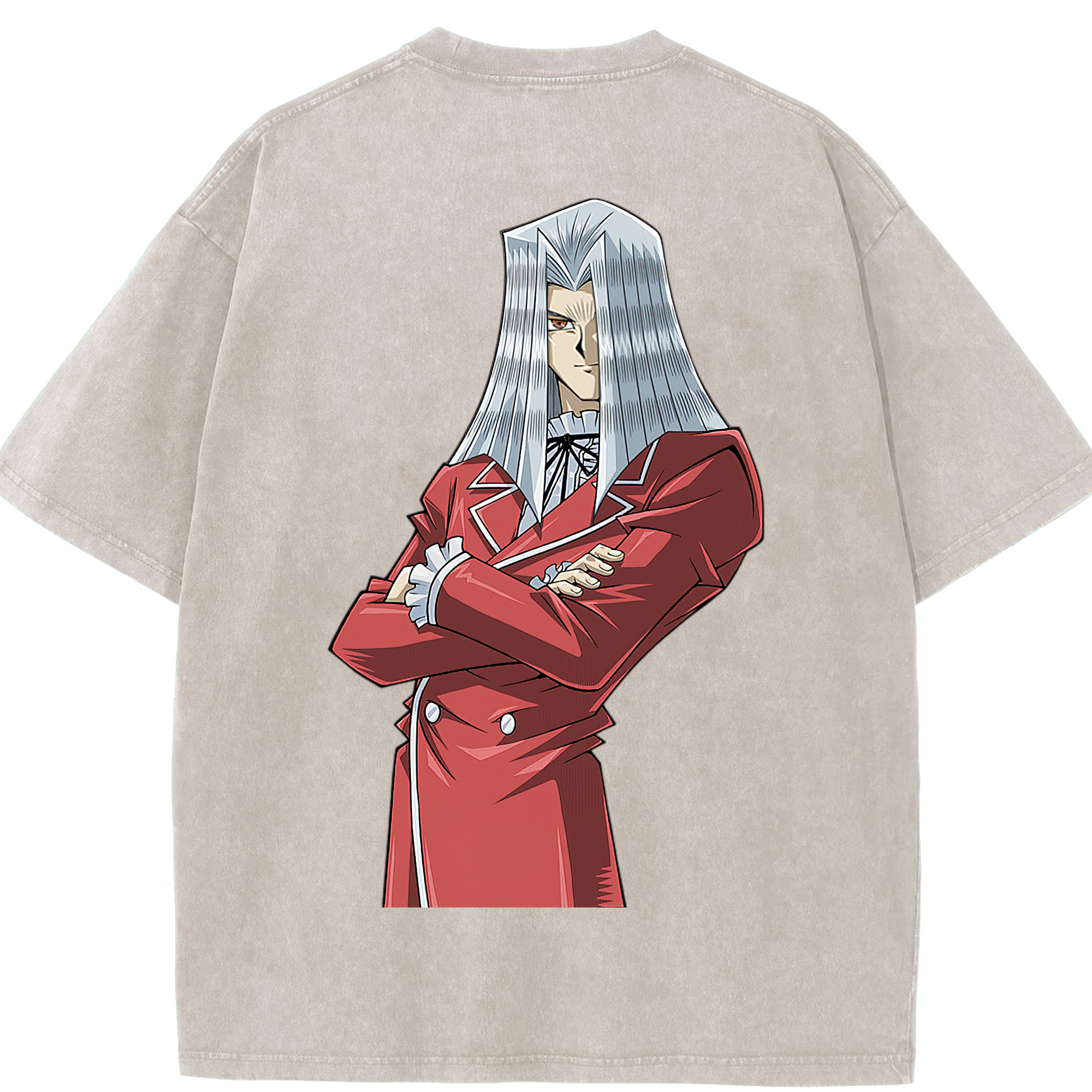 （画像用） 遊☆戯☆王 Yu-Gi-Oh! 綿100% ヴィンテージ風 半袖Tシャツ（背面プリント）